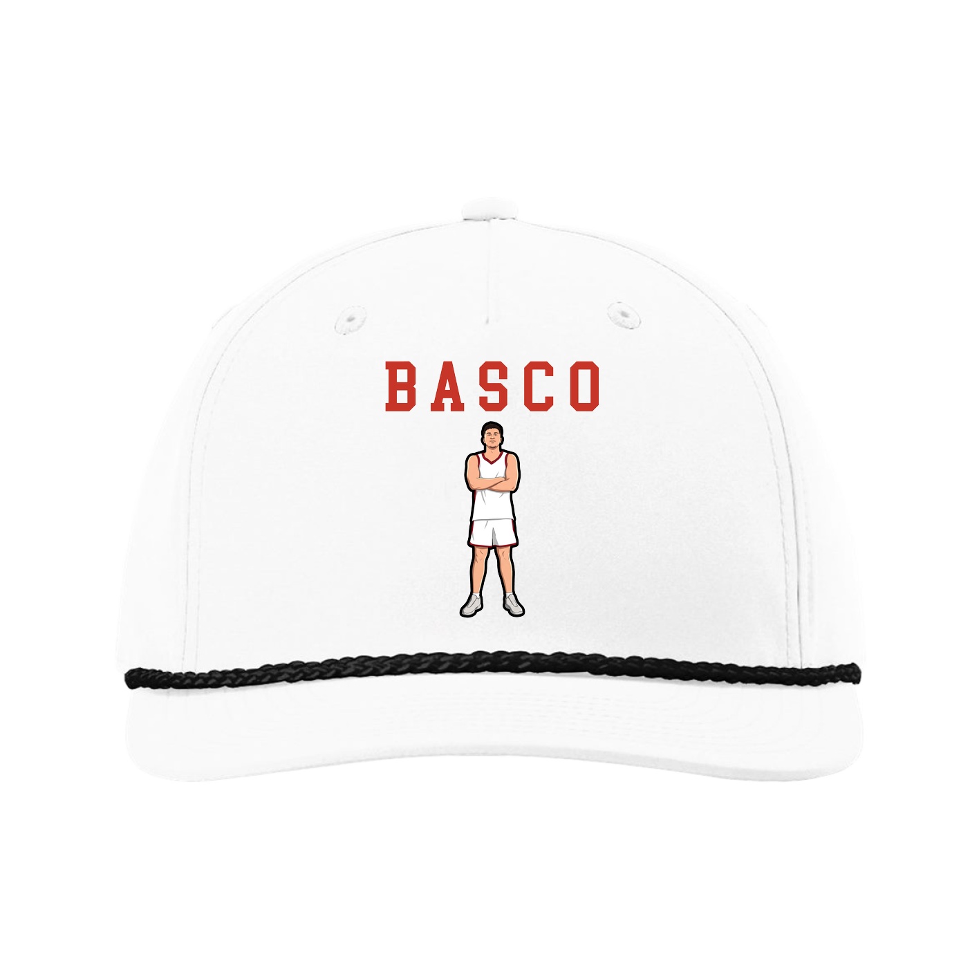 Five-Panel Classic Rope Cap — Shirsey in White