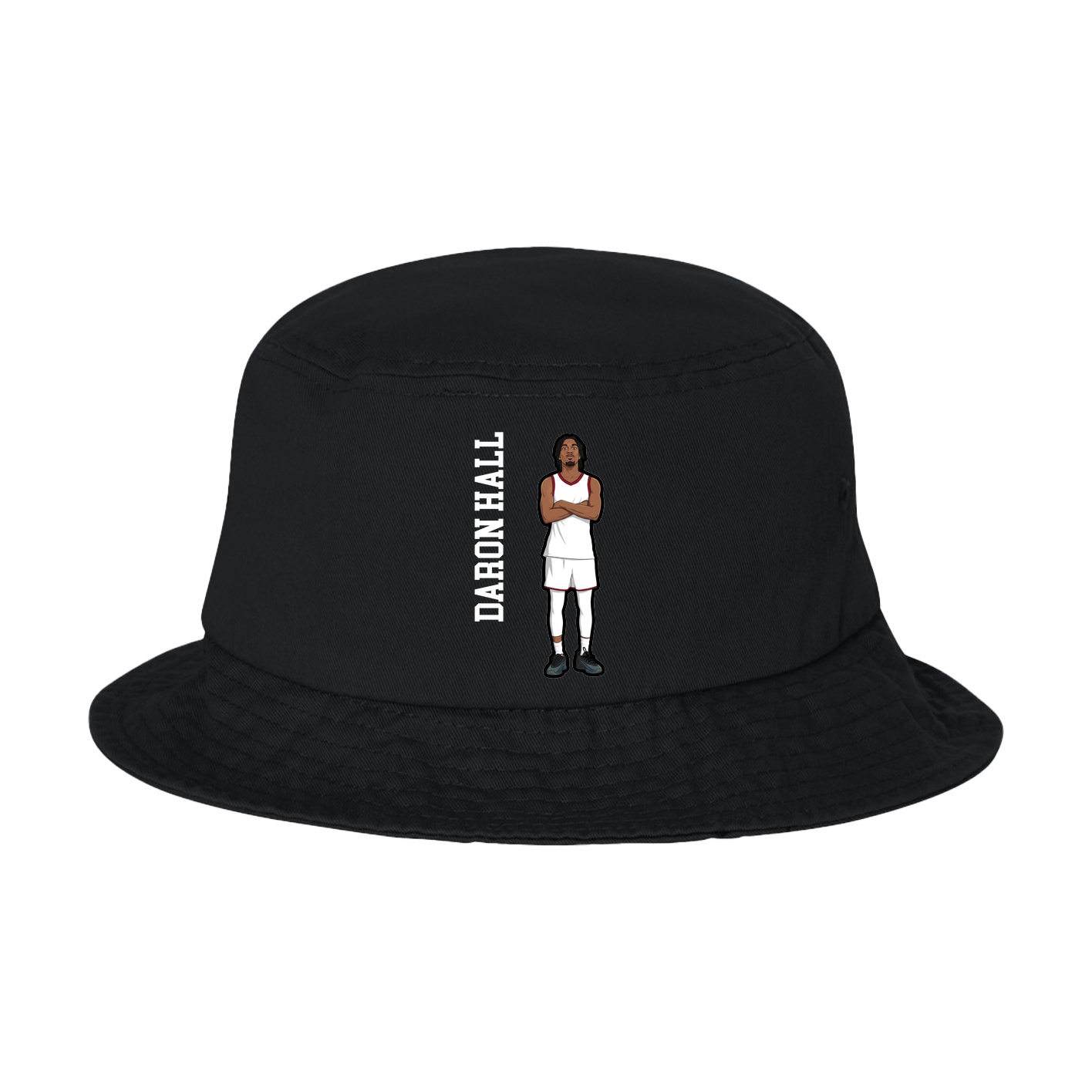Bucket Cap — Name Vertical in Black
