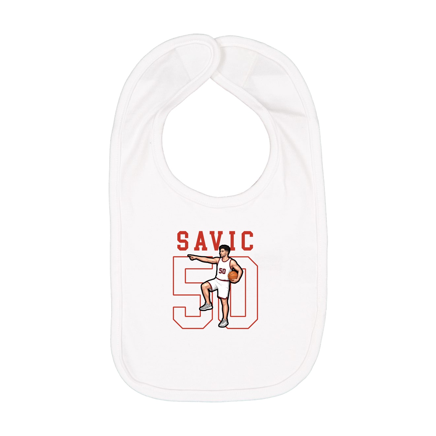Infant Bib — Shirsey in White