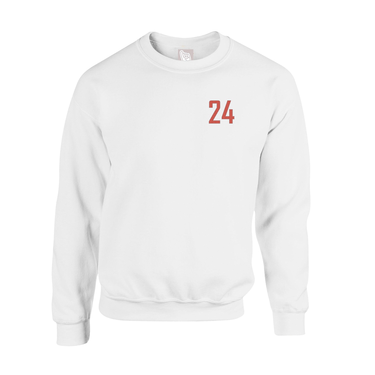Fleece Crew — Front Shirsy in White