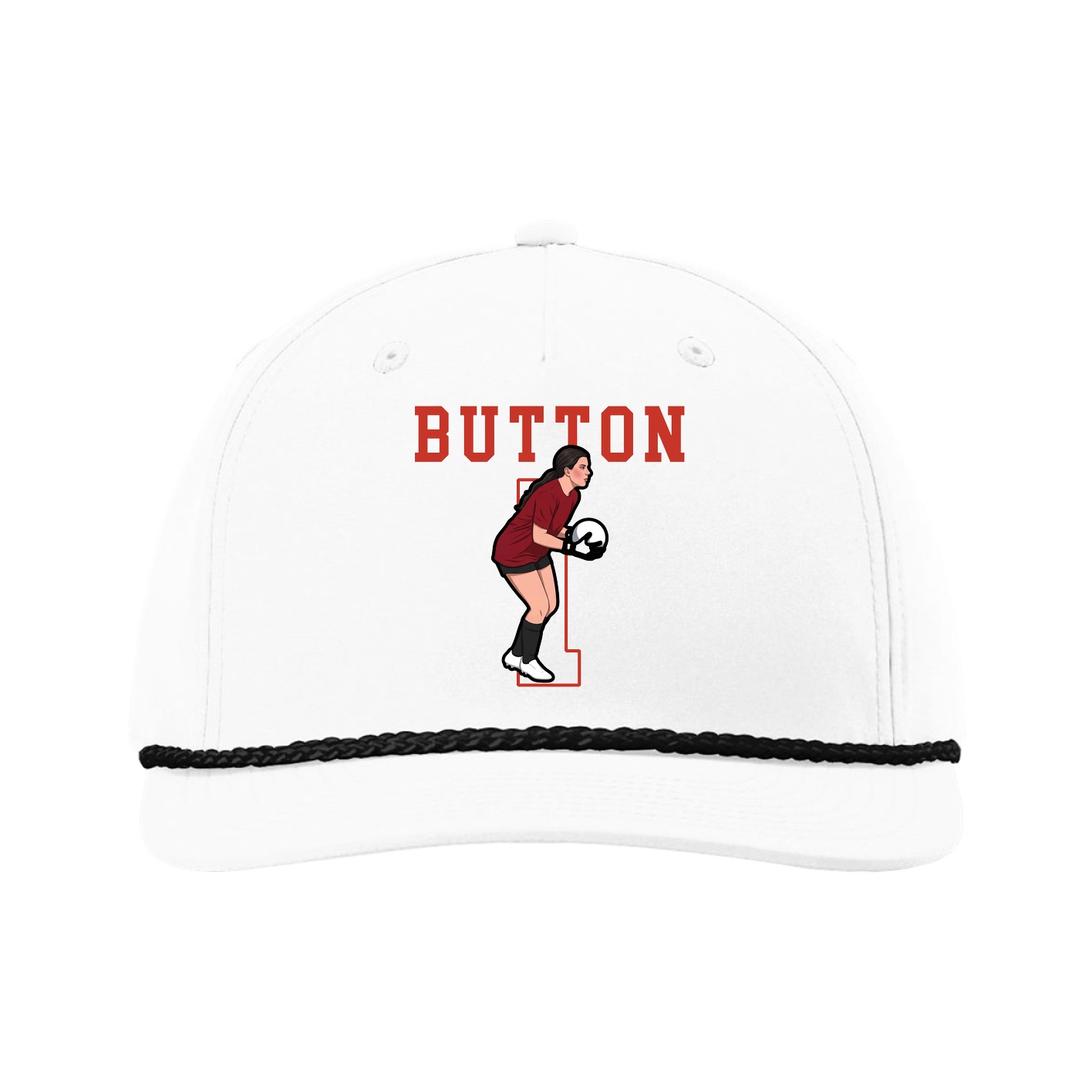 Five-Panel Classic Rope Cap — Shirsey in White
