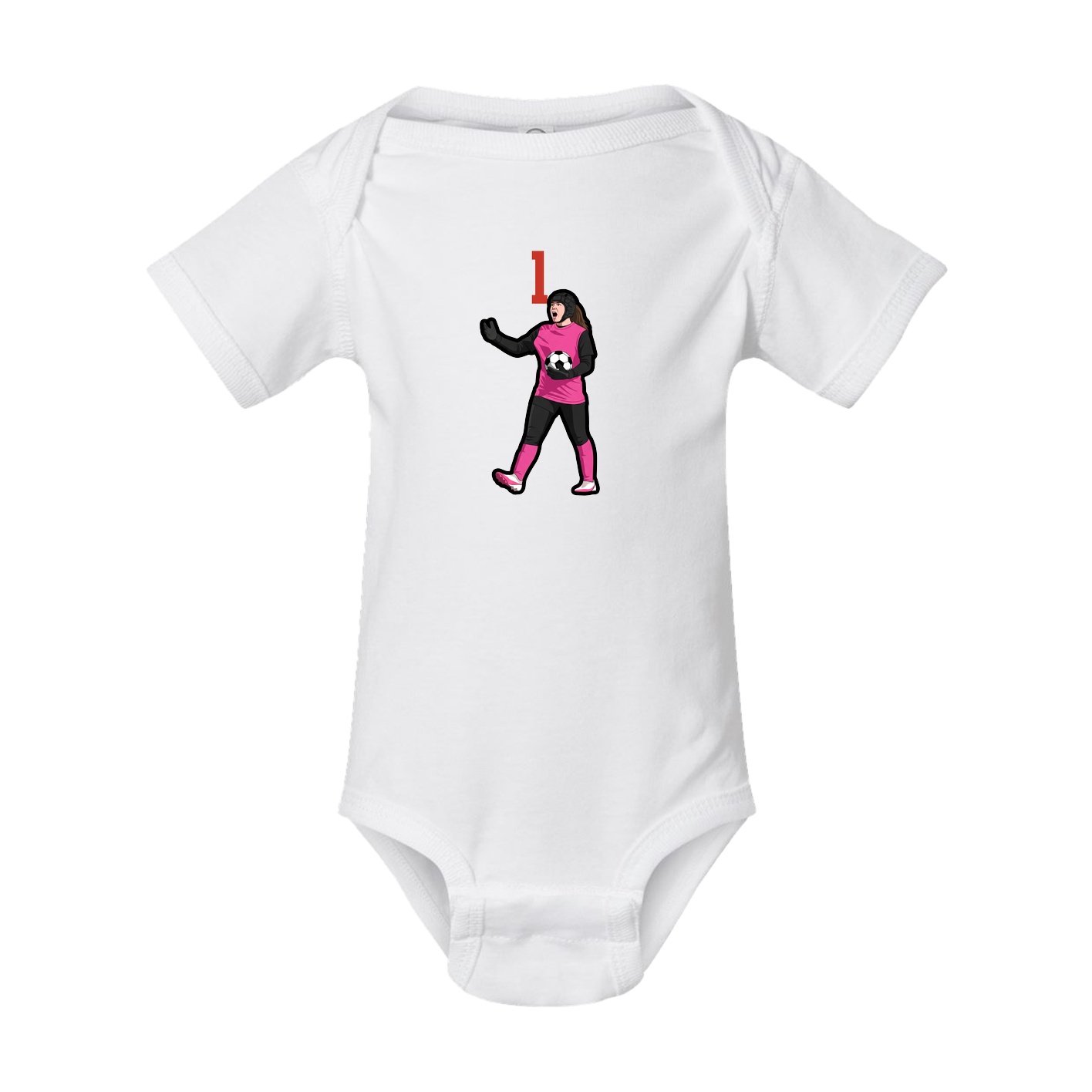 Baby Onesie — Number Top in White