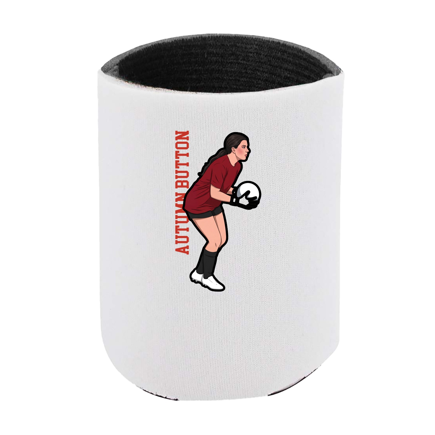 Can Holder — Name Vertical in White