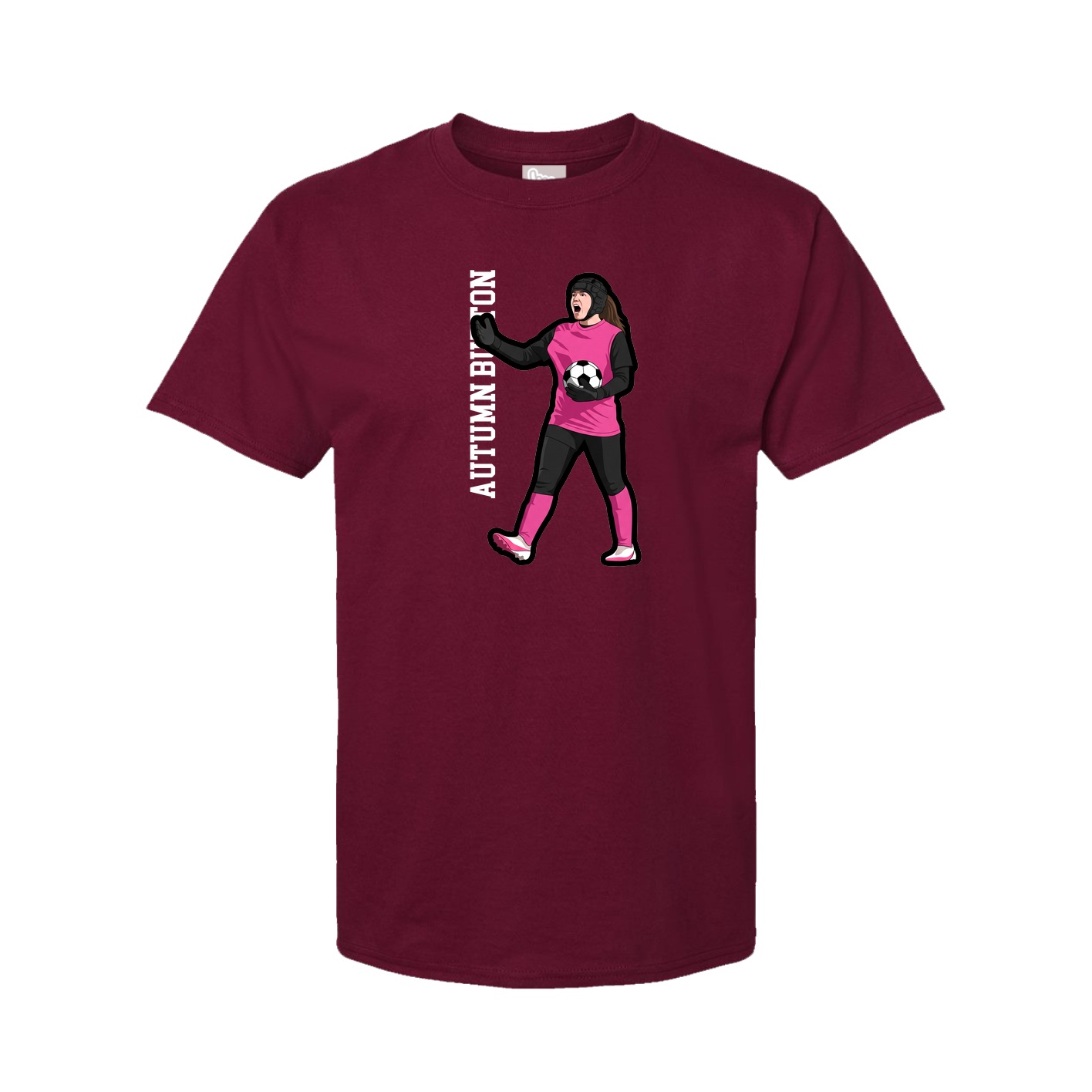 Tee — Name Vertical in Cardinal