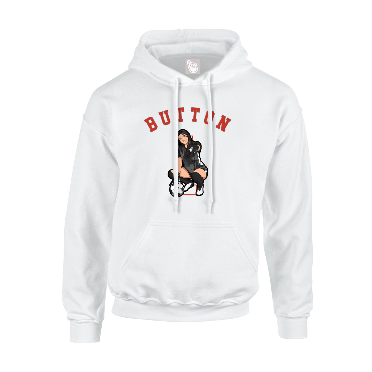 Youth Hoodie — Shirsey Arch in White