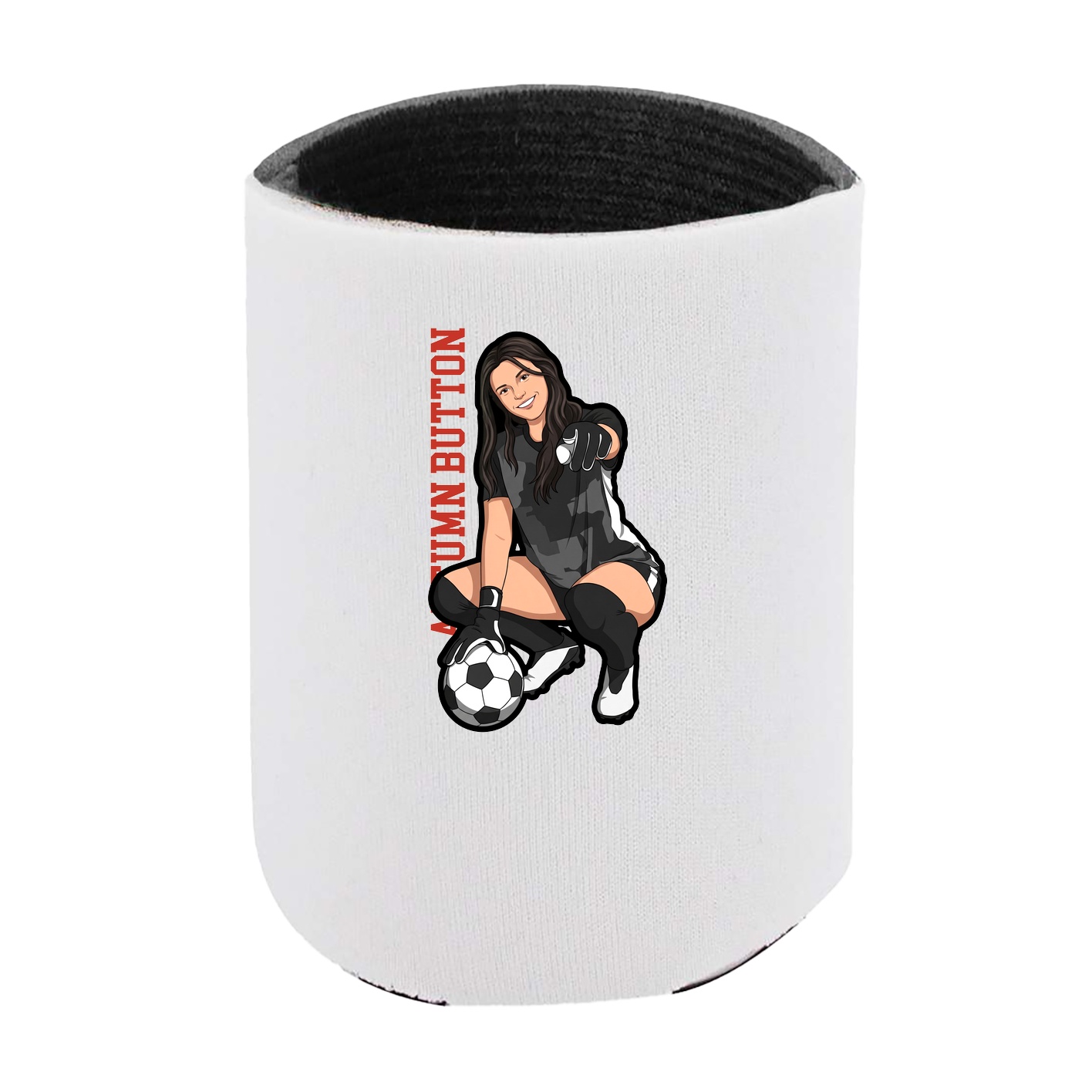 Can Holder — Name Vertical in White