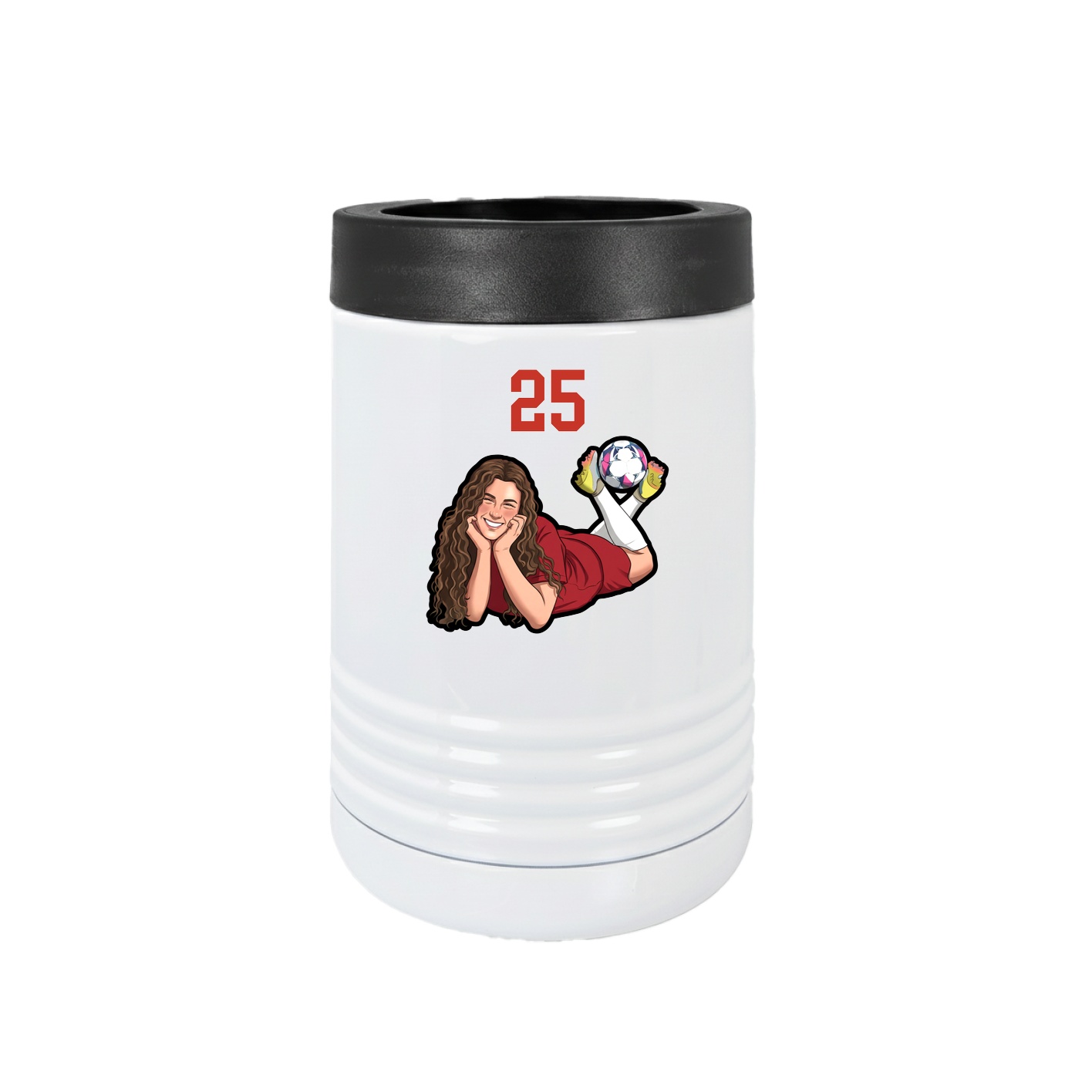 Beverage Holder — Number Top in White
