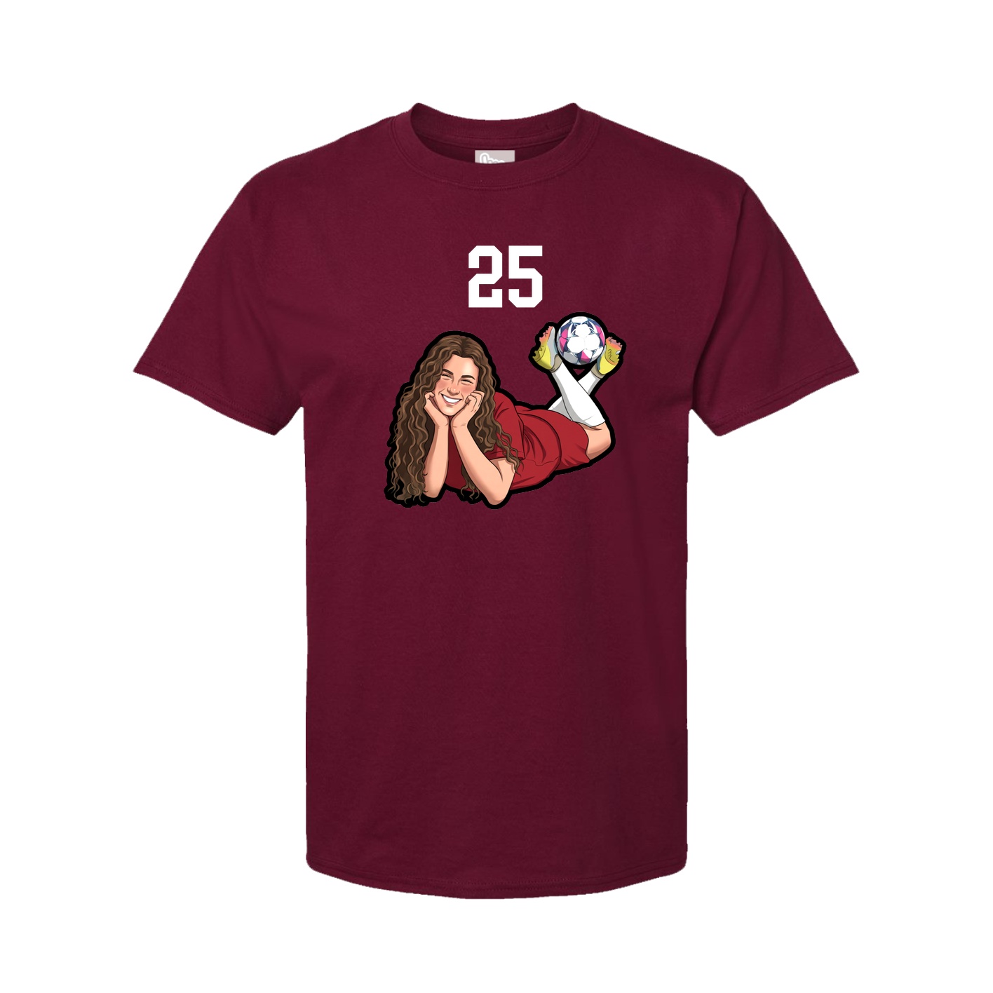 Tee — Number Top in Cardinal