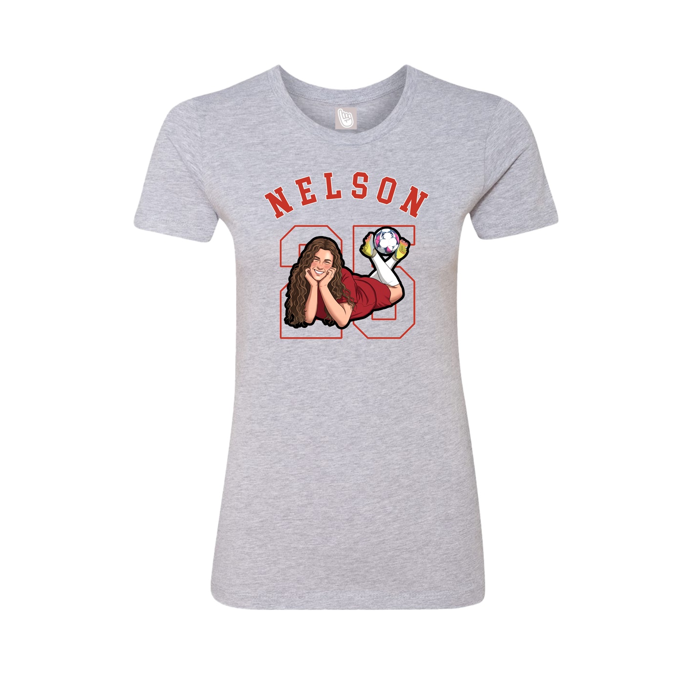 Fitted Women's Tee — Shirsey Arch in Grey