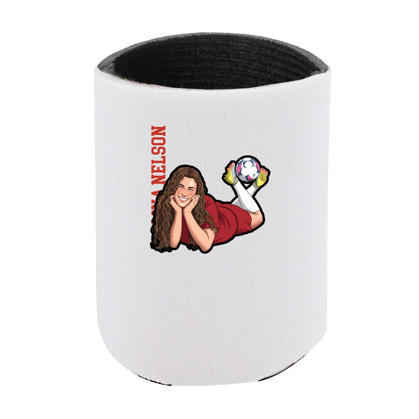 Can Holder — Name Vertical in White