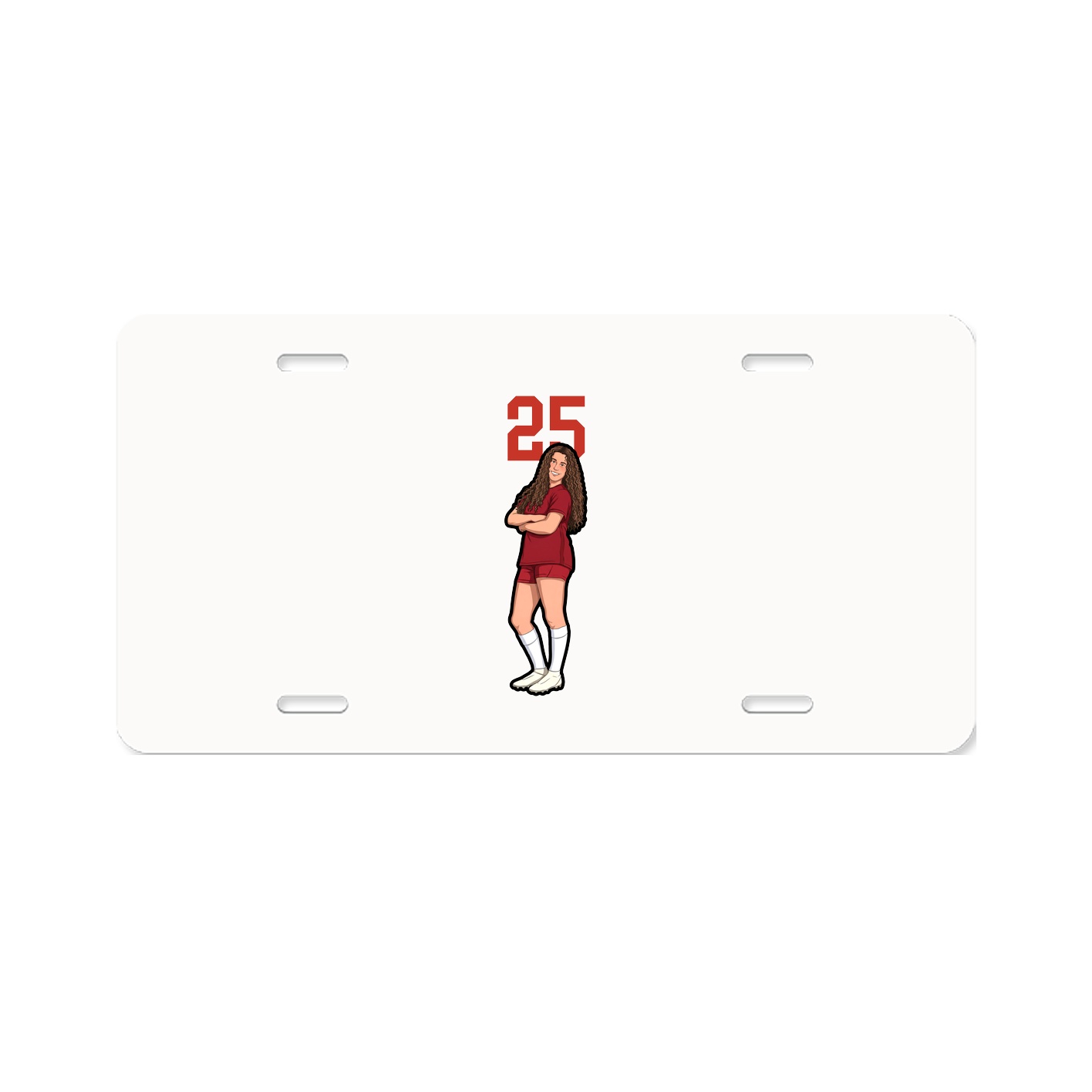 License Plate — Number Top in Classic
