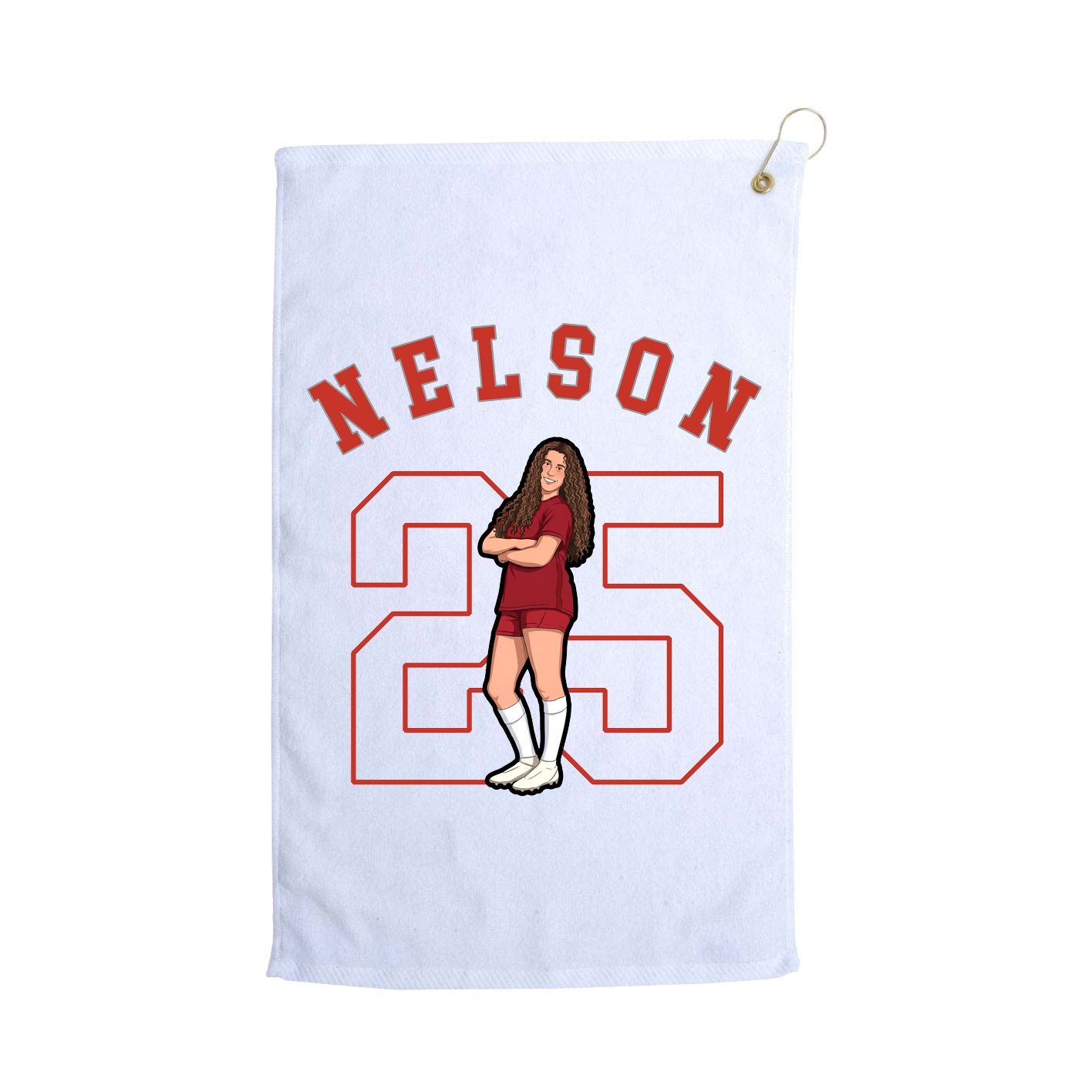 Golf Towel — Shirsey Arch in White