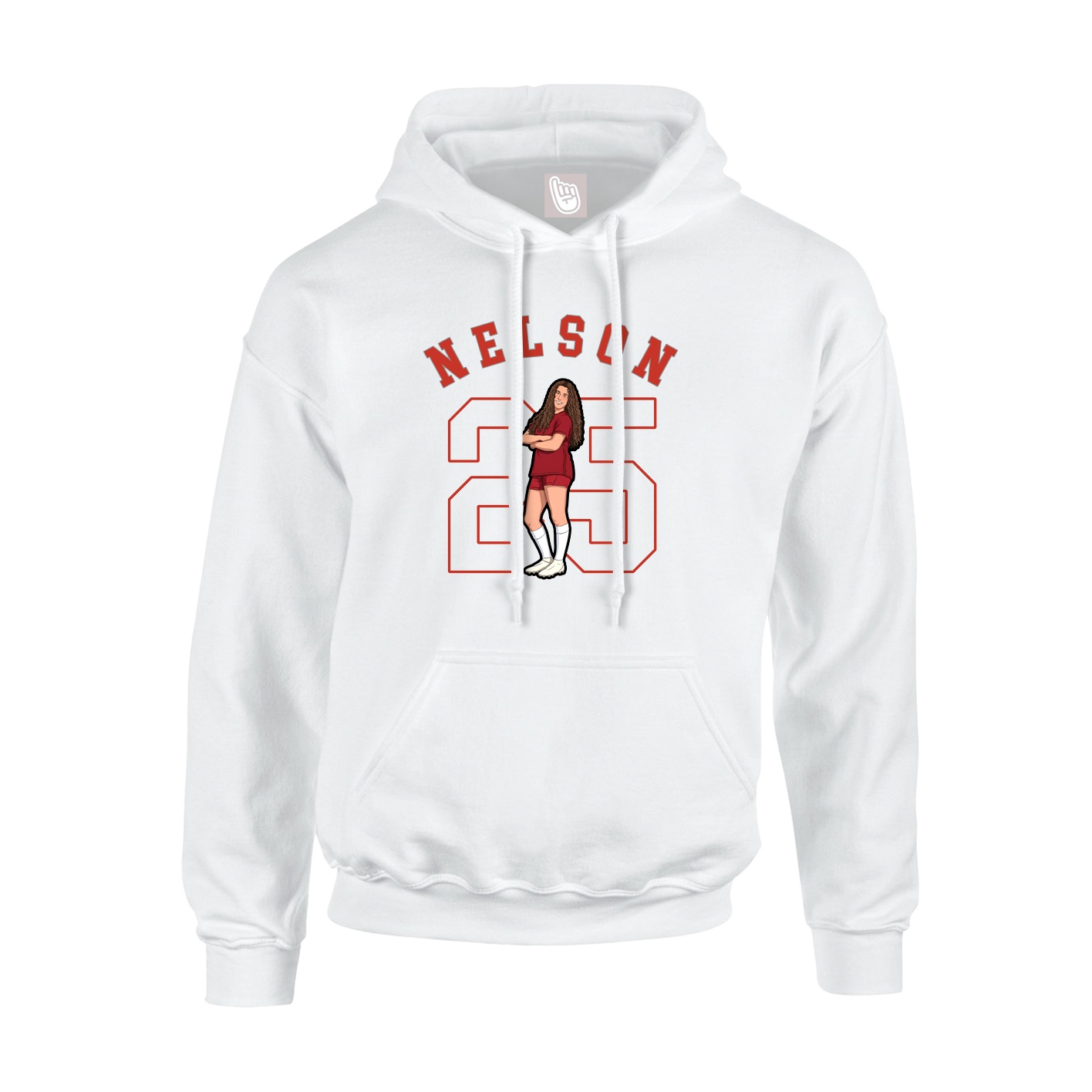 Youth Hoodie — Shirsey Arch in White