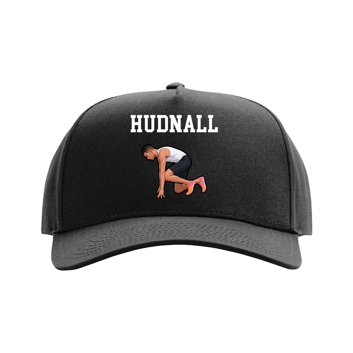 Full Fabric Five-Panel Champ Cap — Shirsey in Black