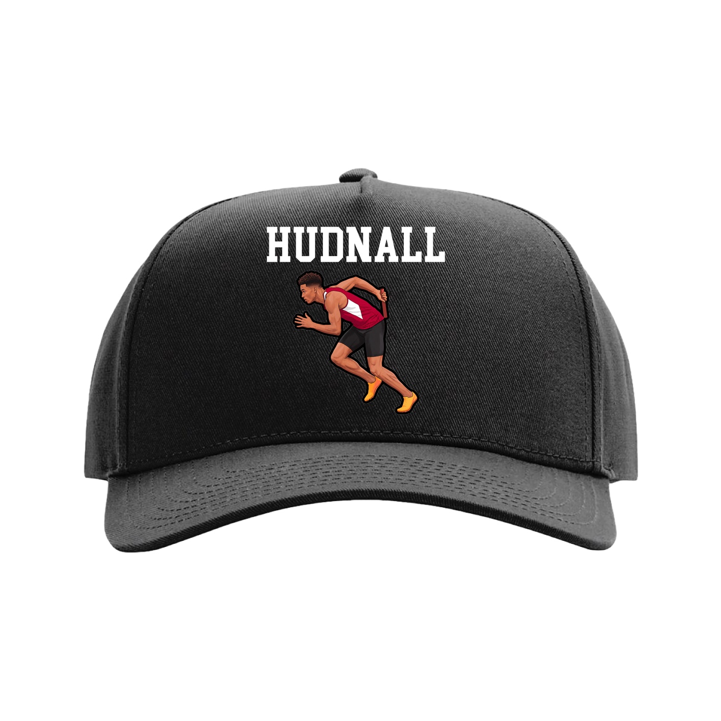 Full Fabric Five-Panel Champ Cap — Shirsey in Black
