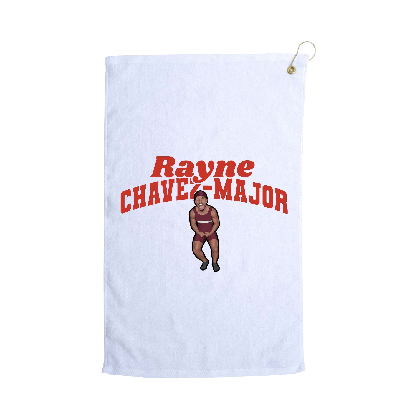Golf Towel — Signature Arch in White