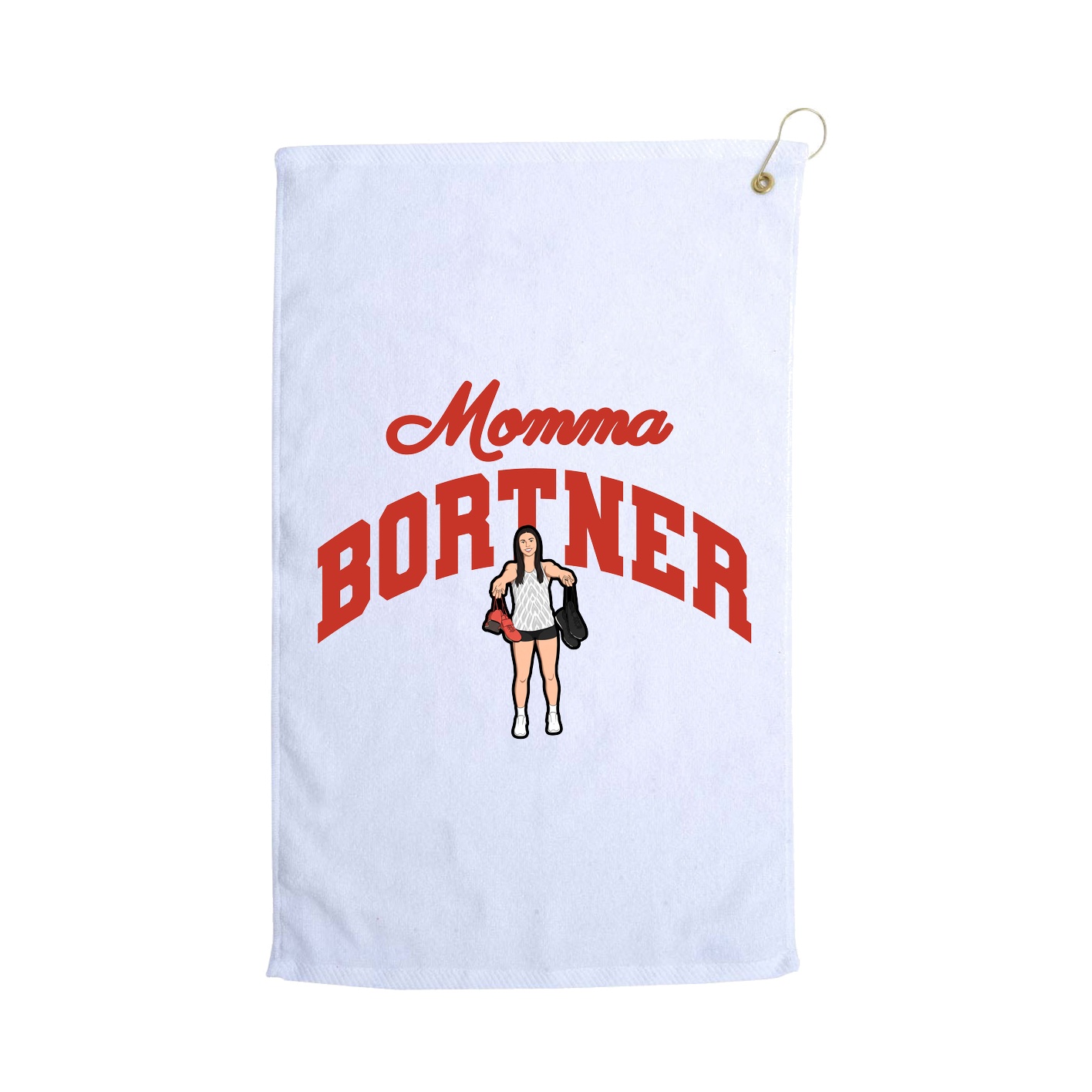 Golf Towel — Mothers Day Arch in White