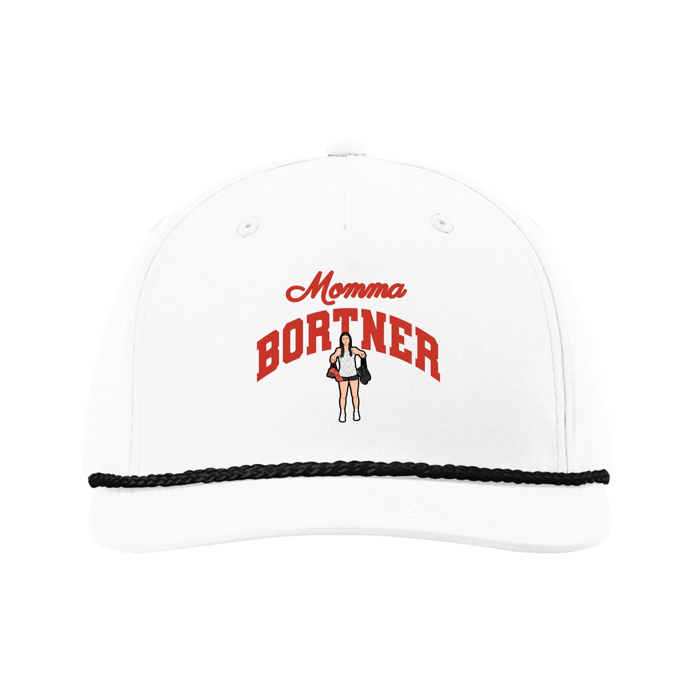 Five-Panel Classic Rope Cap — Mothers Day Arch in White
