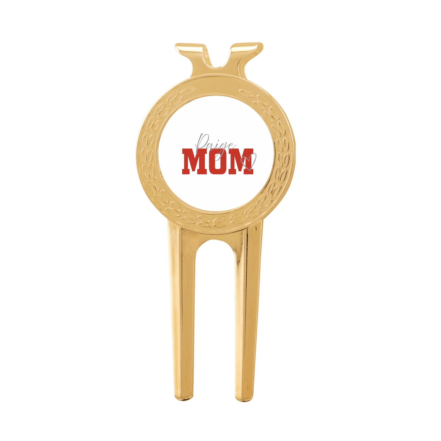 Divot Tool with Ball Marker — Mothers Day Script in Classic