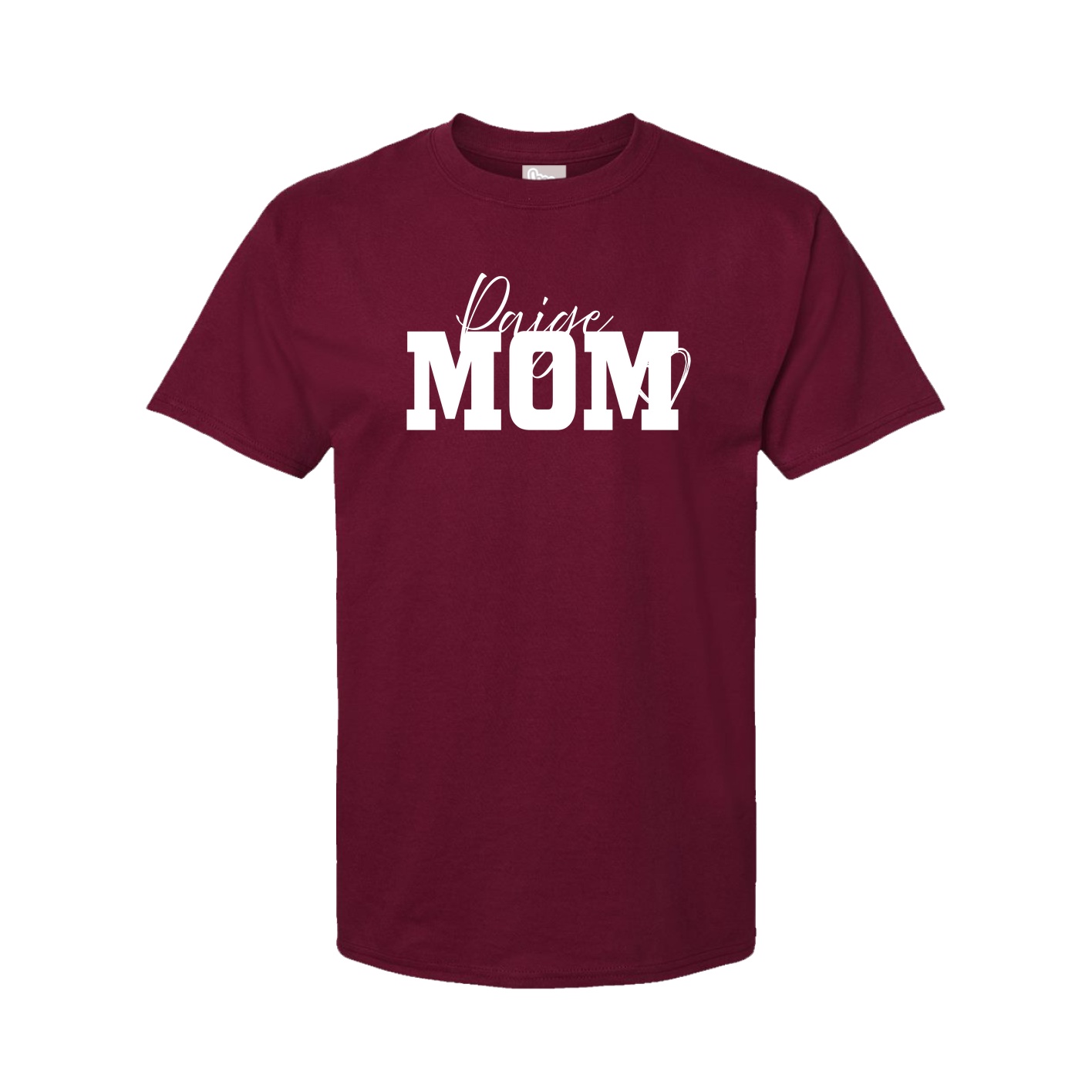Youth Tee — Mothers Day Script in Cardinal