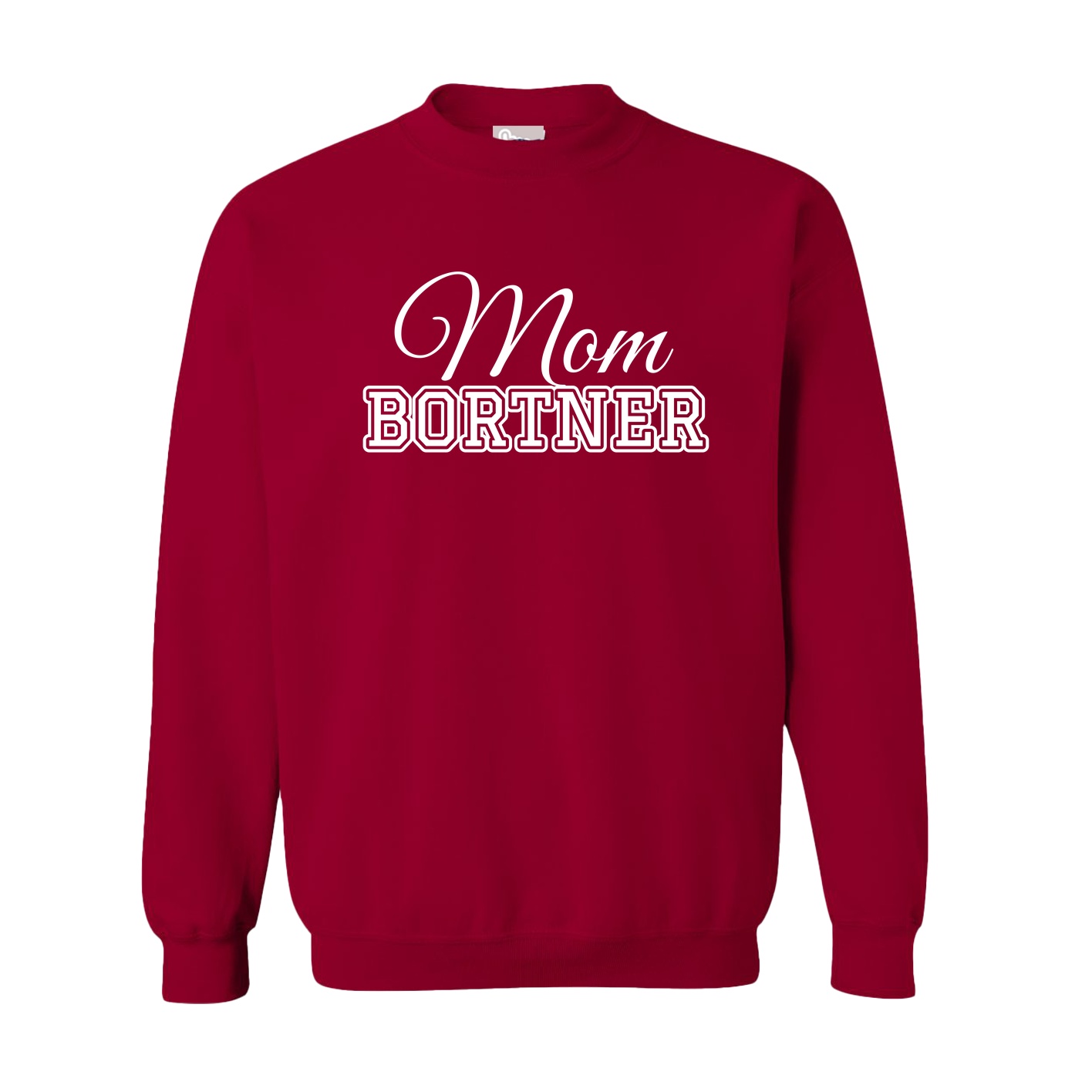 Fleece Crew — Mothers Day Block in Cardinal