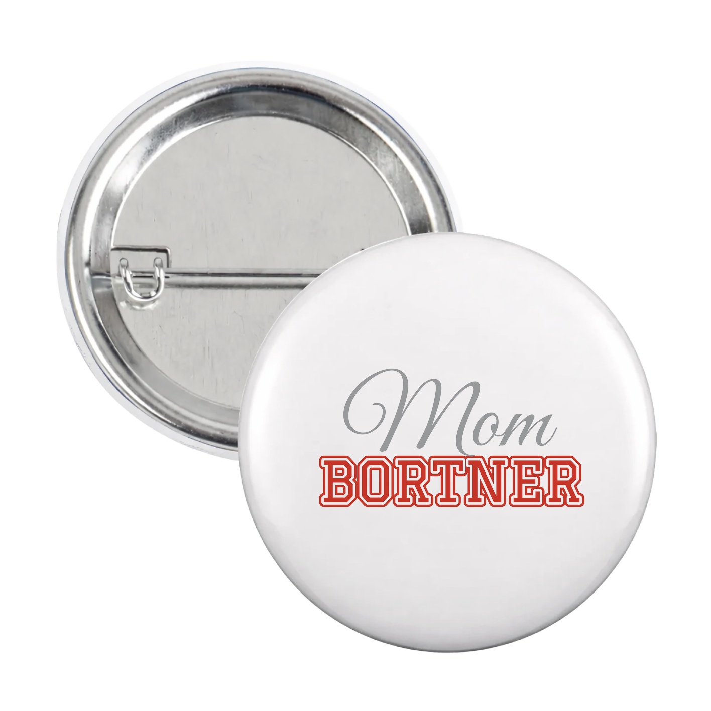 Game Day Button — Mothers Day Block in White