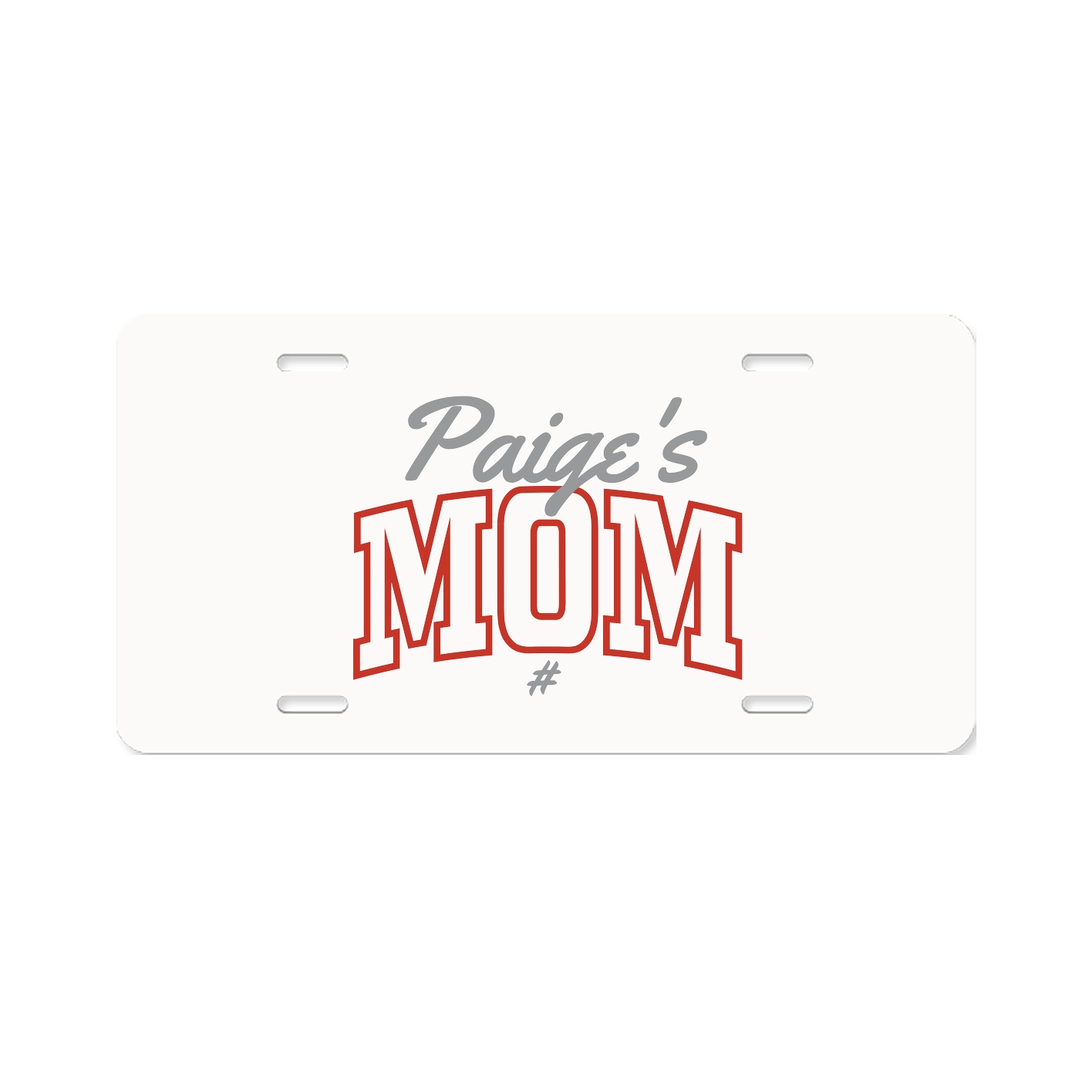 License Plate — Mothers Day Arch Script in Classic