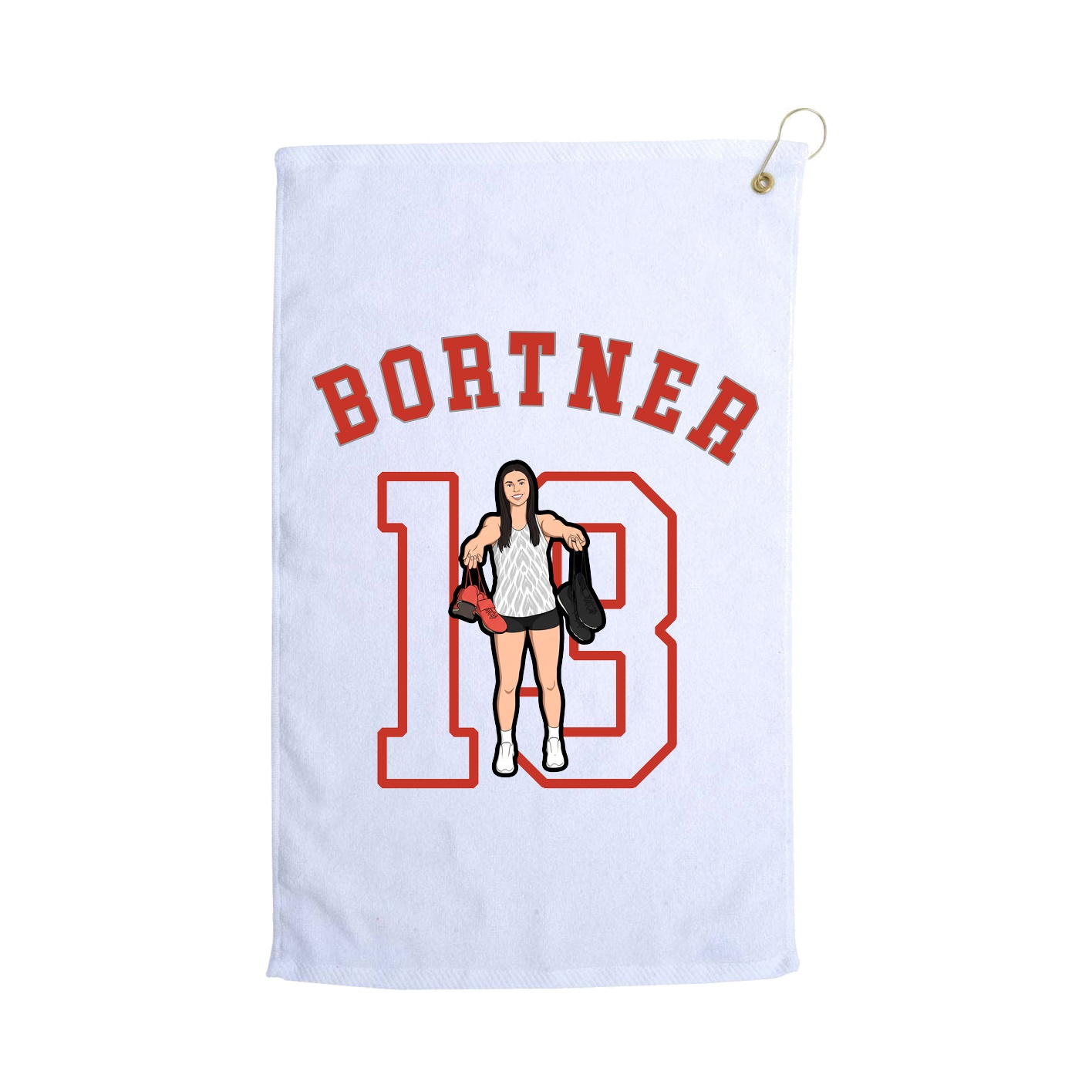 Golf Towel — Shirsey Arch in White