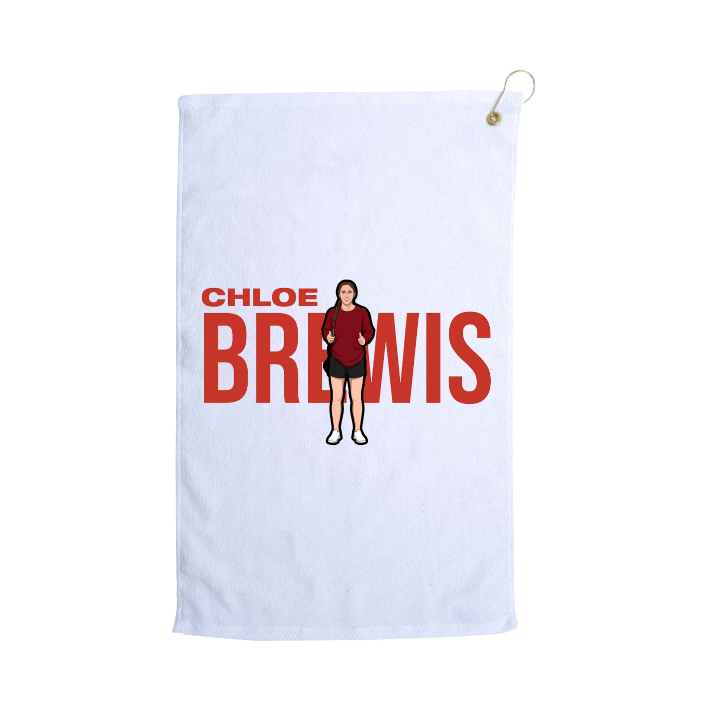 Golf Towel — Player Name in White