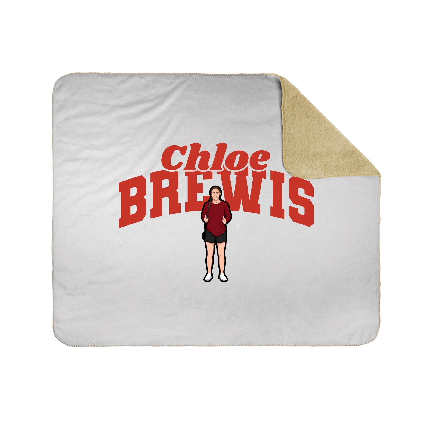 Throw Blanket — Signature Arch in White
