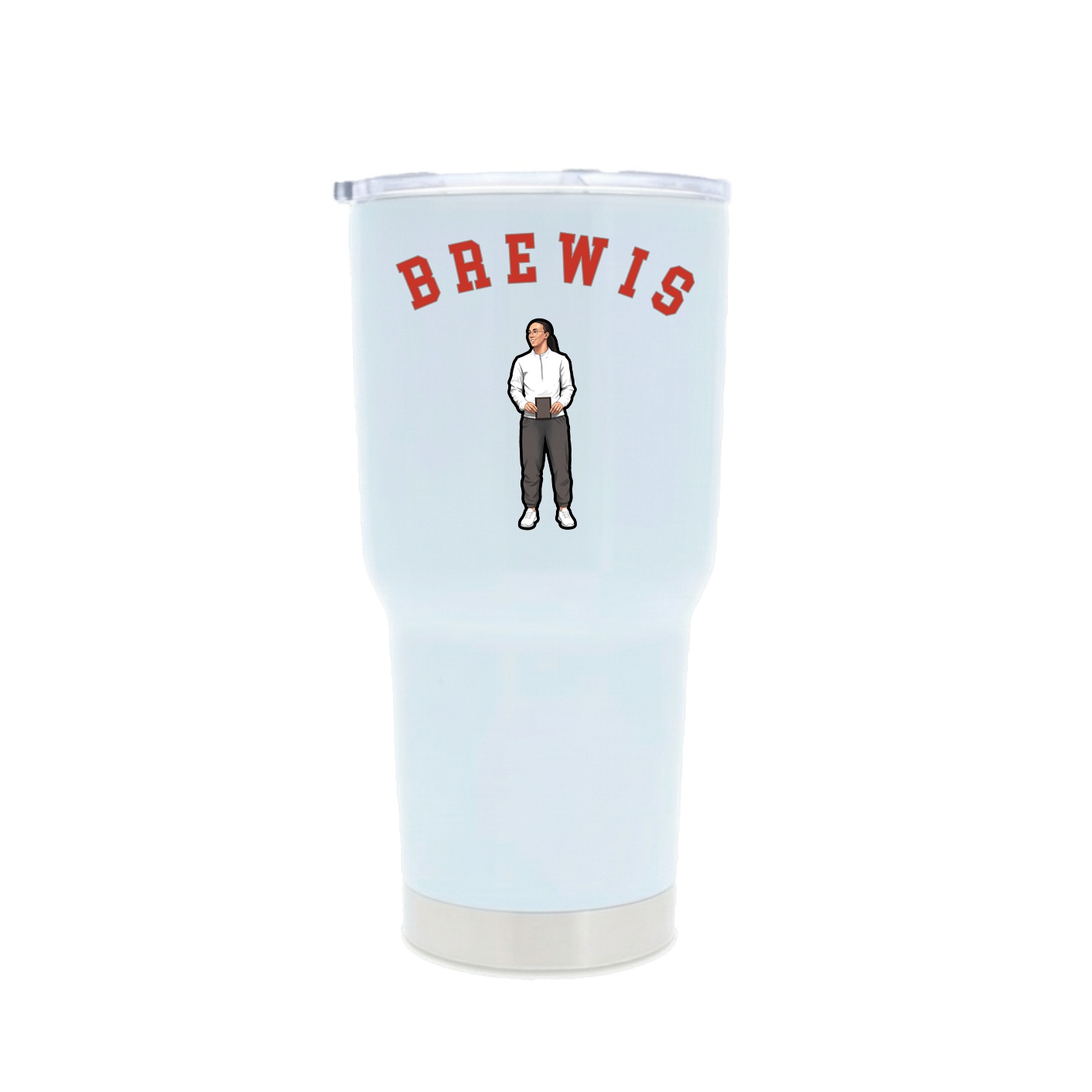 30oz Stainless Steel Tumbler — Shirsey Arch in White