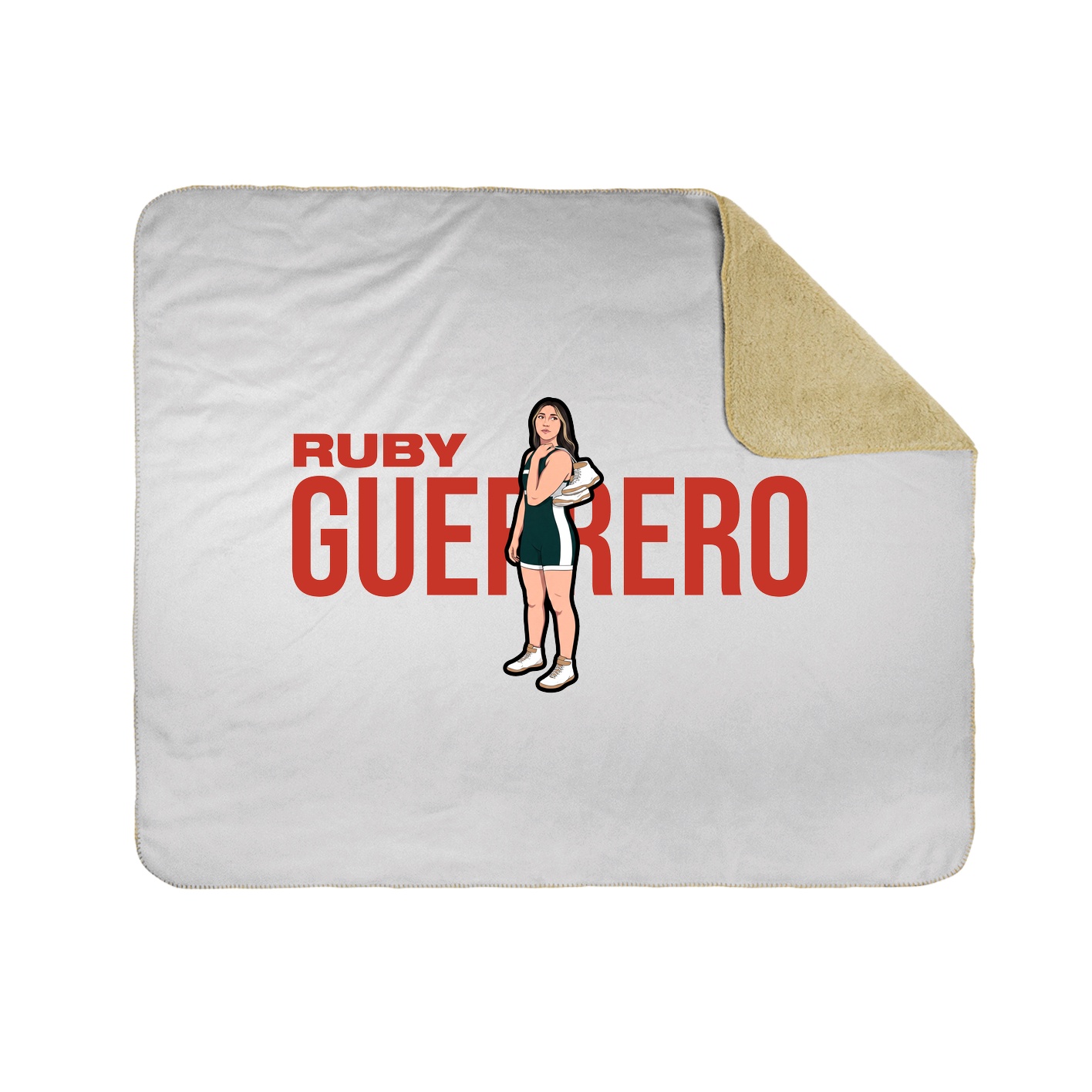 Throw Blanket — Player Name in White