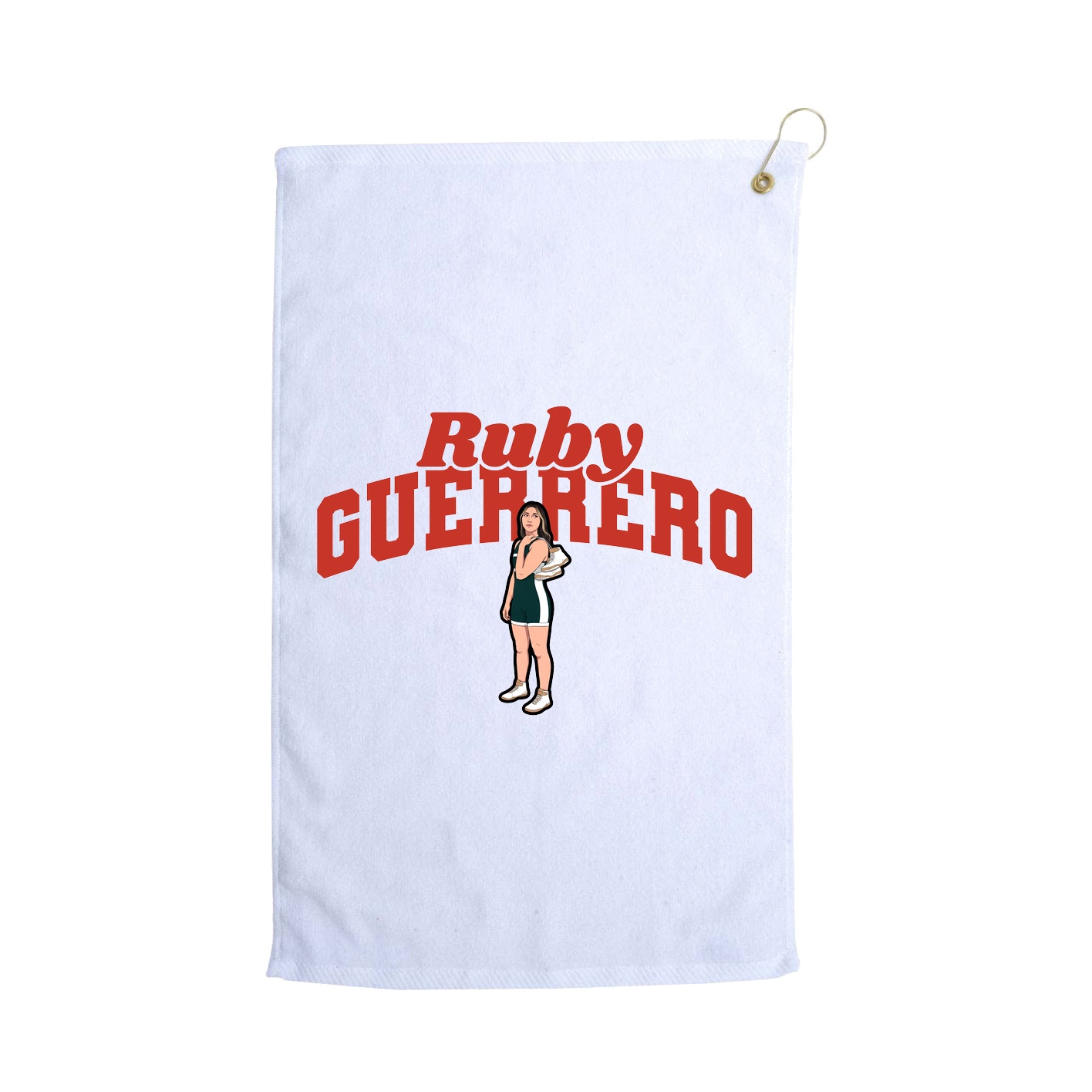 Golf Towel — Signature Arch in White