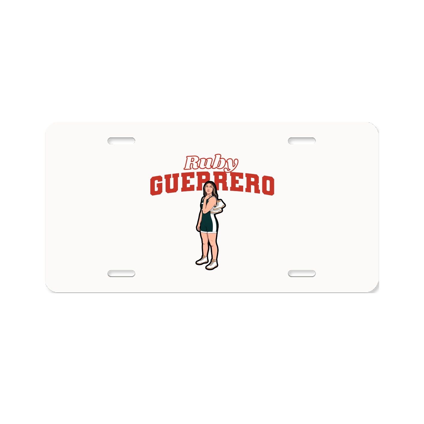 License Plate — Name Arch in Classic