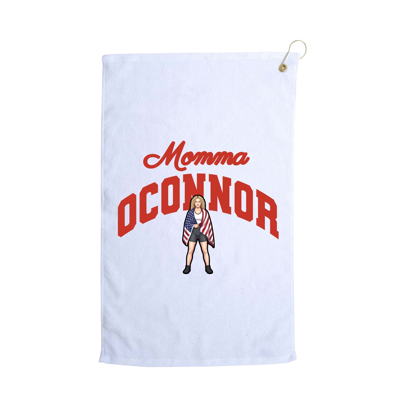 Golf Towel — Mothers Day Arch in White