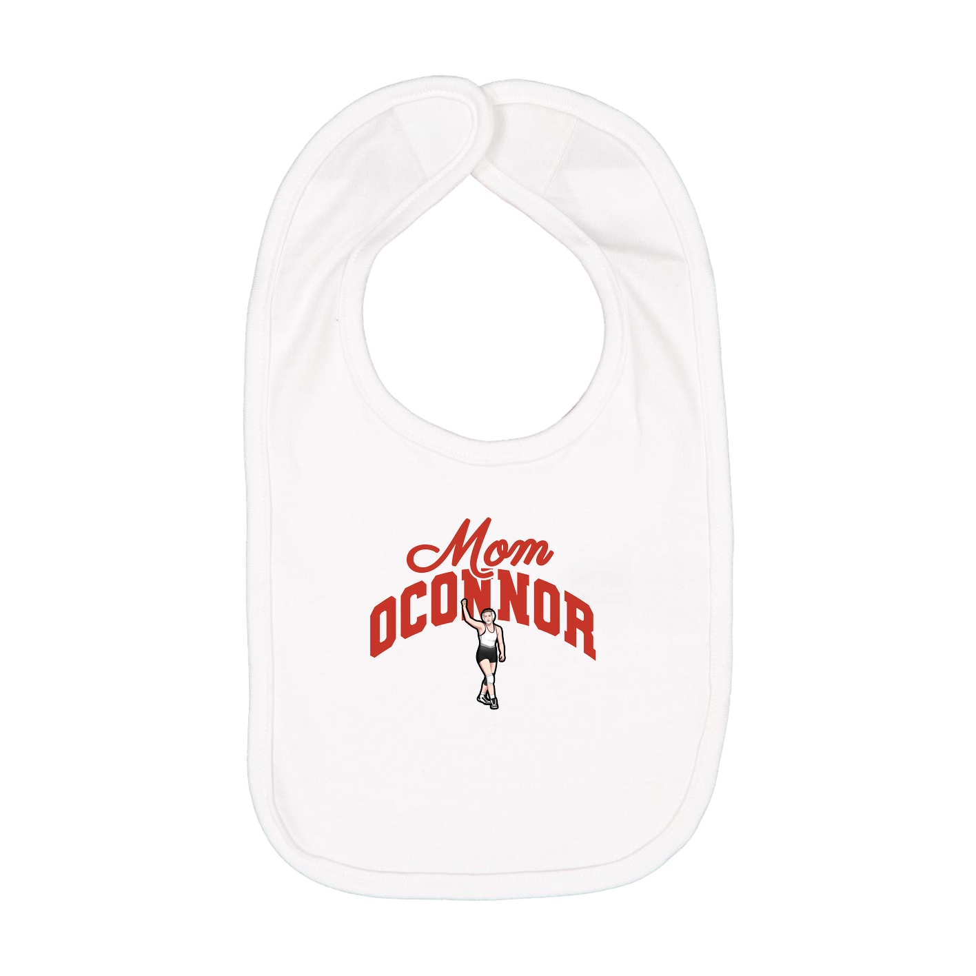 Infant Bib — Mothers Day Arch in White
