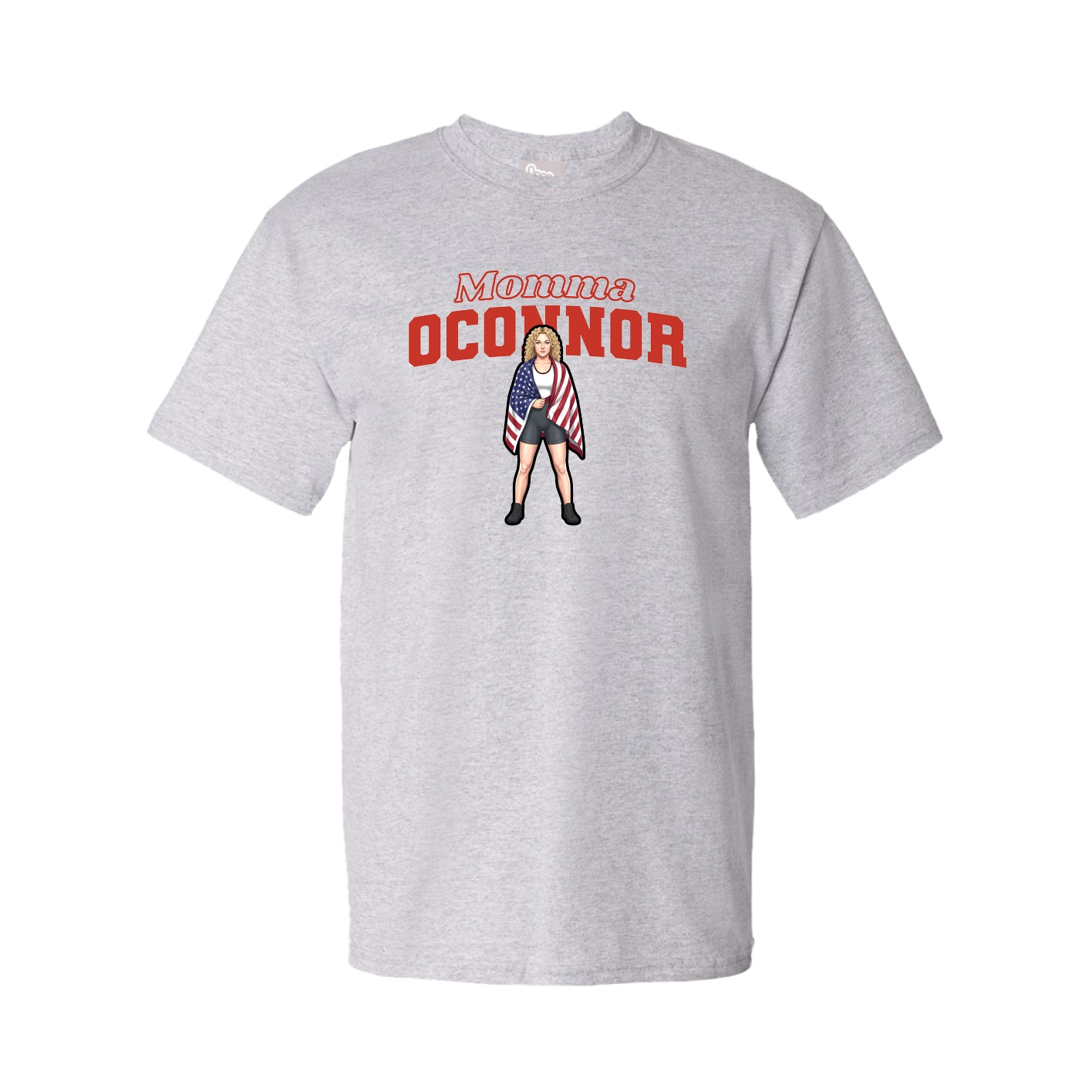Youth Tee — Mothers Day Block in Grey