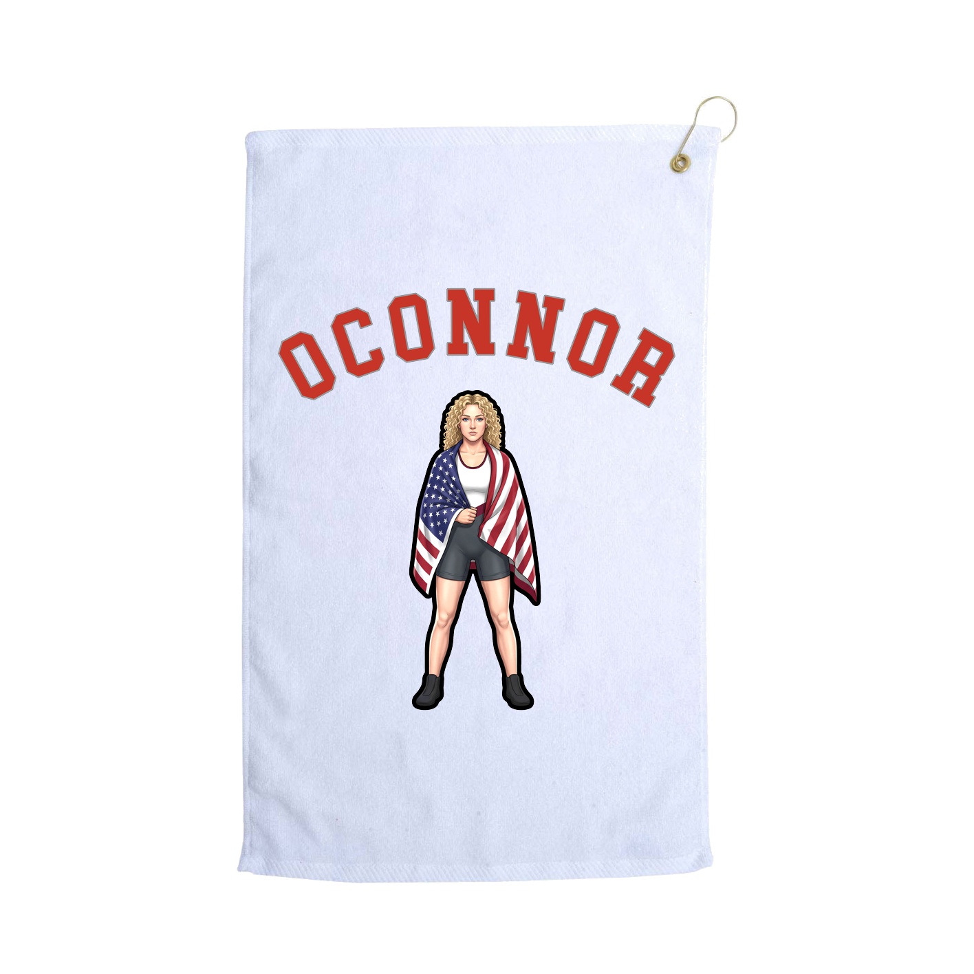 Golf Towel — Shirsey Arch in White