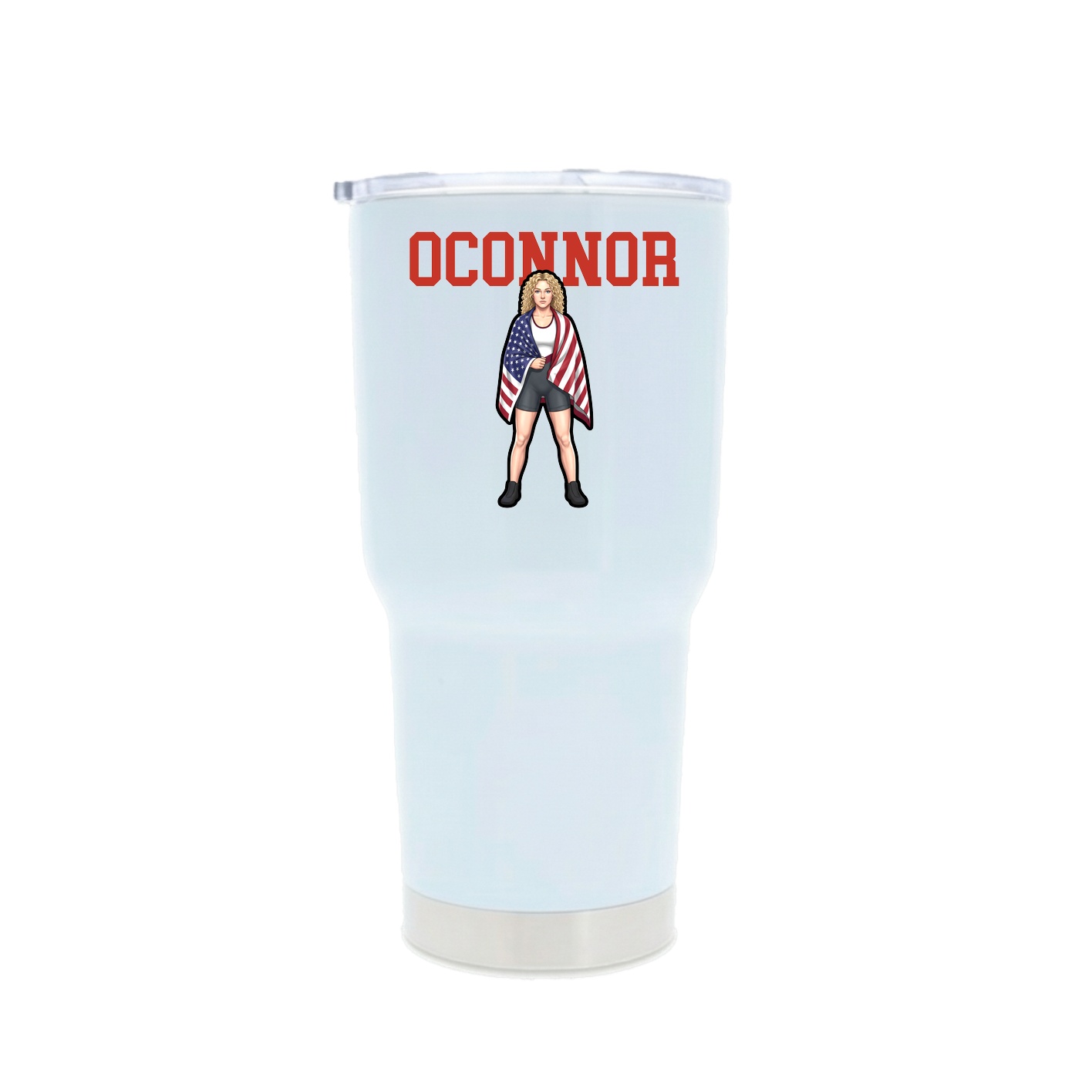 30oz Stainless Steel Tumbler — Shirsey in White