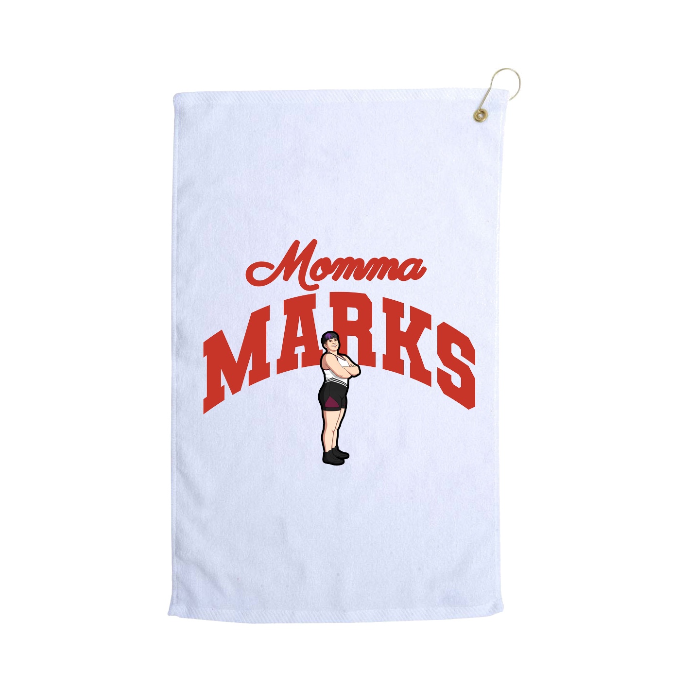 Golf Towel — Mothers Day Arch in White