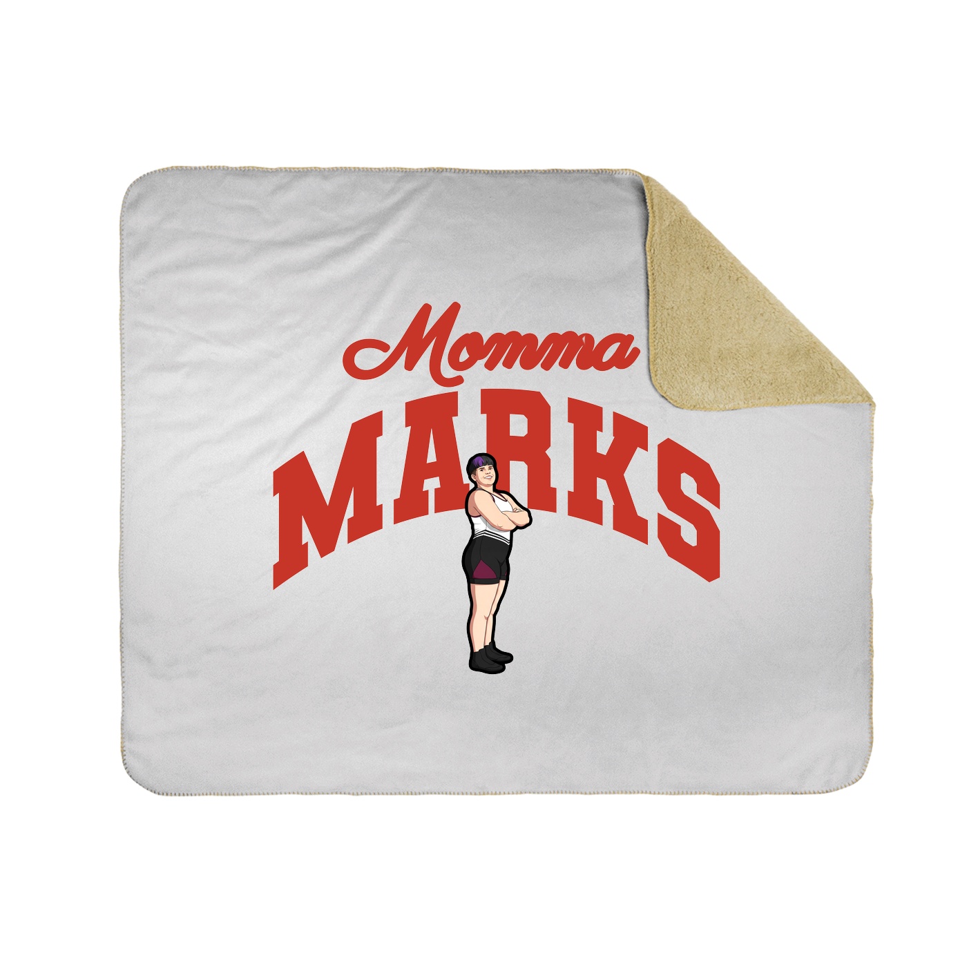 Throw Blanket — Mothers Day Arch in White