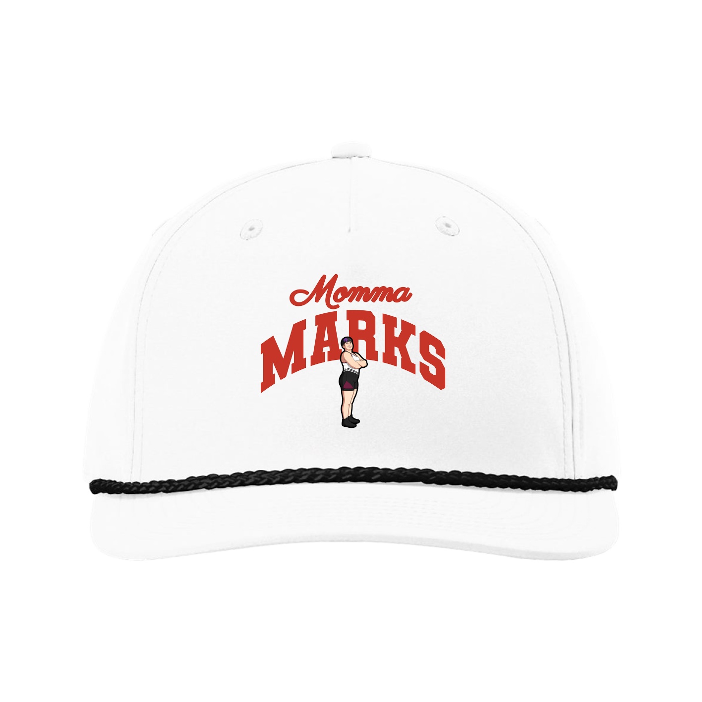 Five-Panel Classic Rope Cap — Mothers Day Arch in White