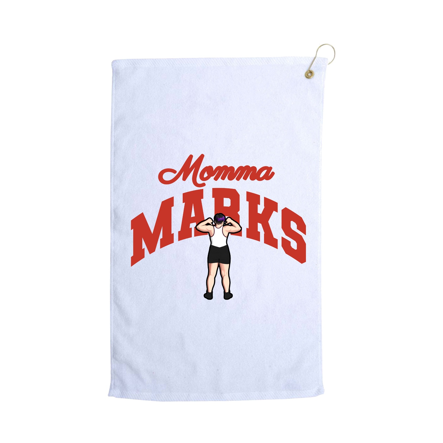 Golf Towel — Mothers Day Arch in White