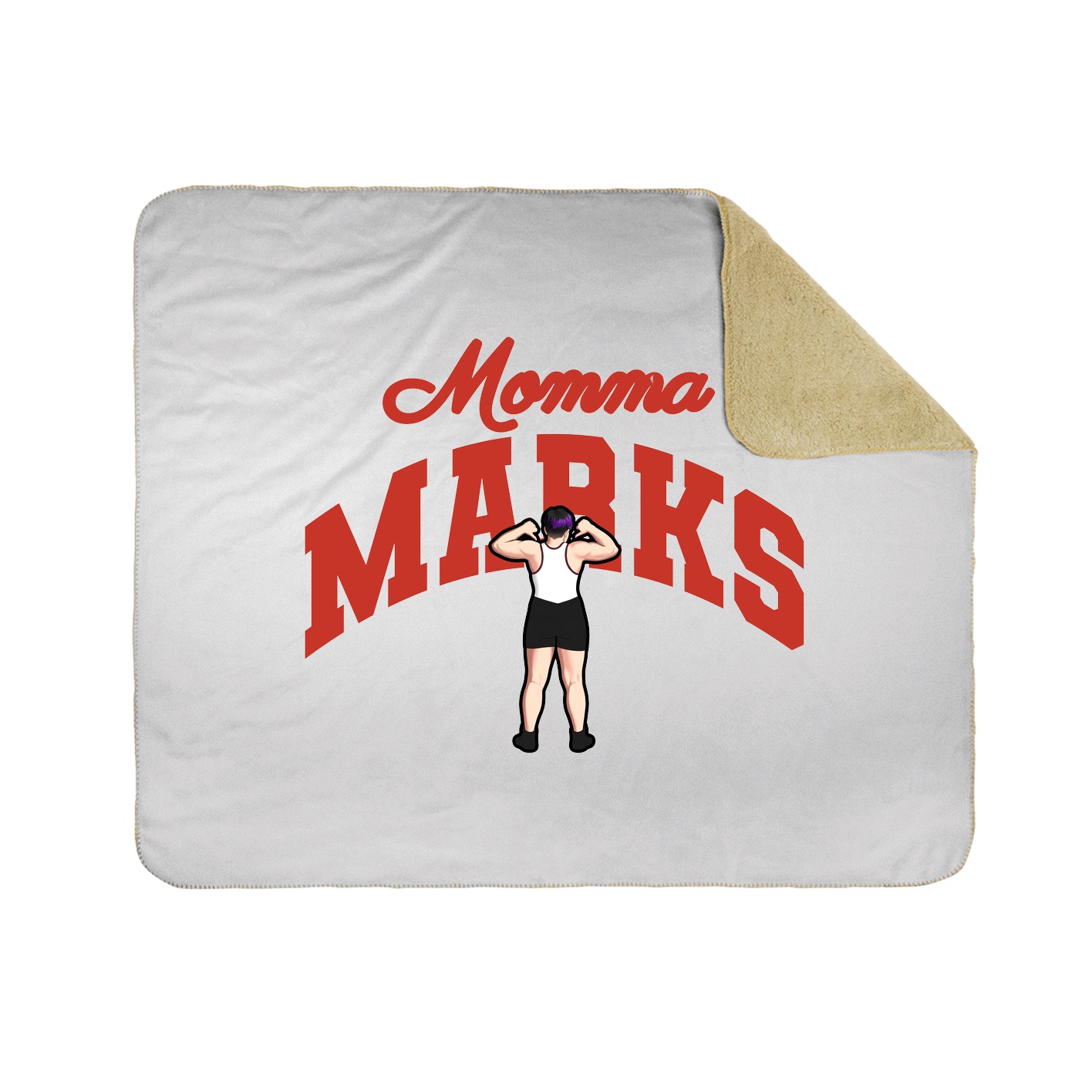 Throw Blanket — Mothers Day Arch in White