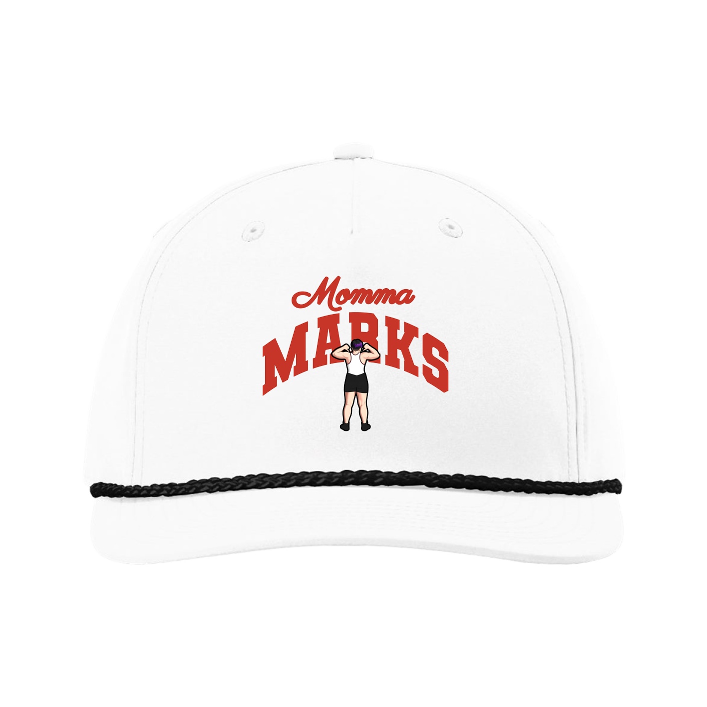 Five-Panel Classic Rope Cap — Mothers Day Arch in White