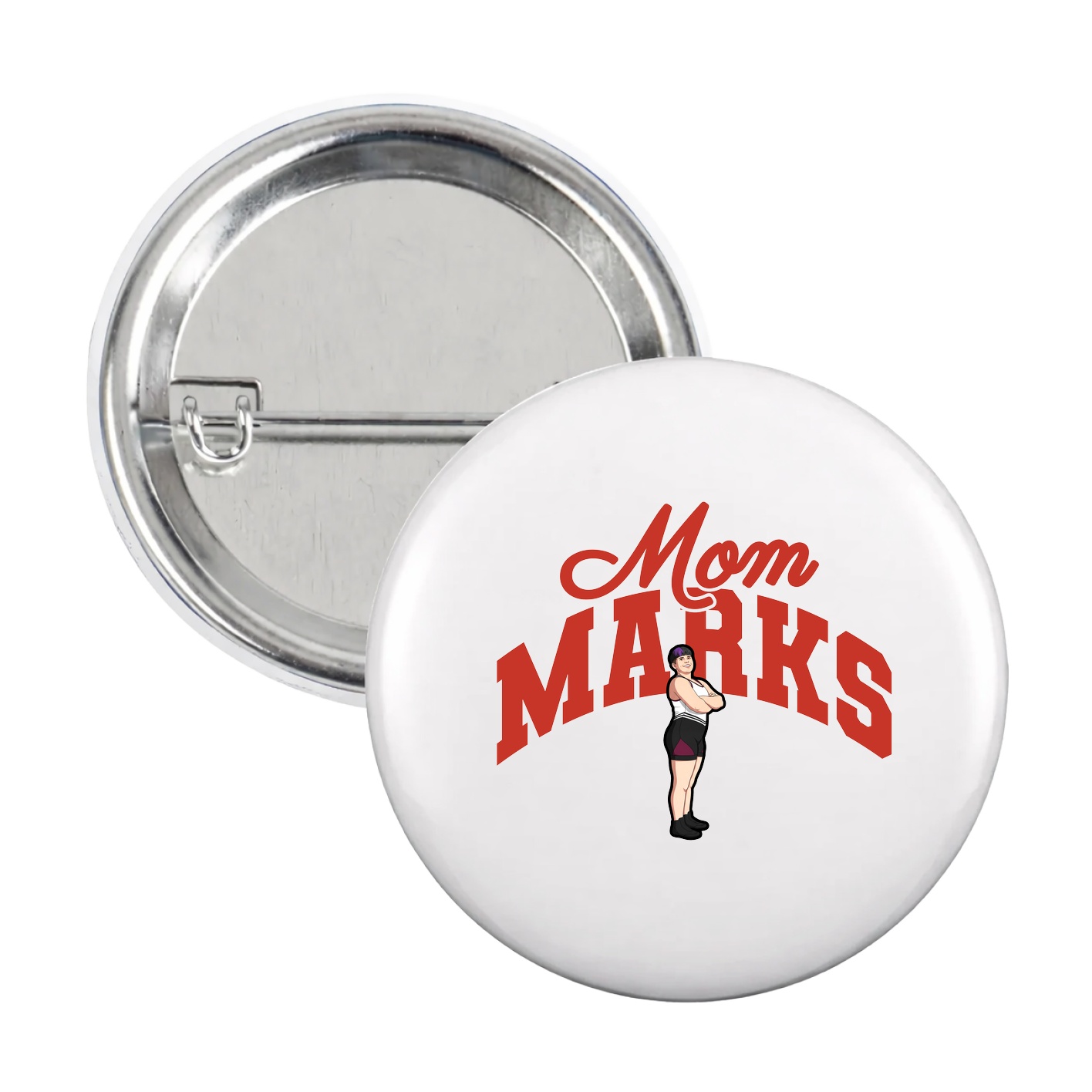 Game Day Button — Mothers Day Arch in White