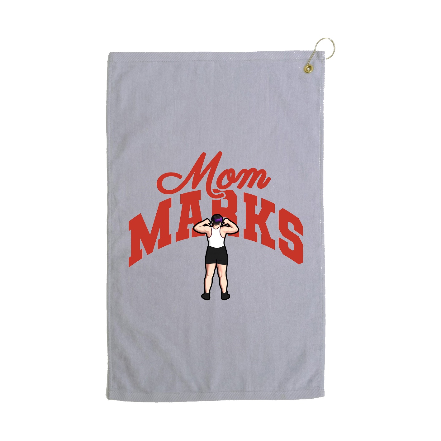 Golf Towel — Mothers Day Arch in Grey