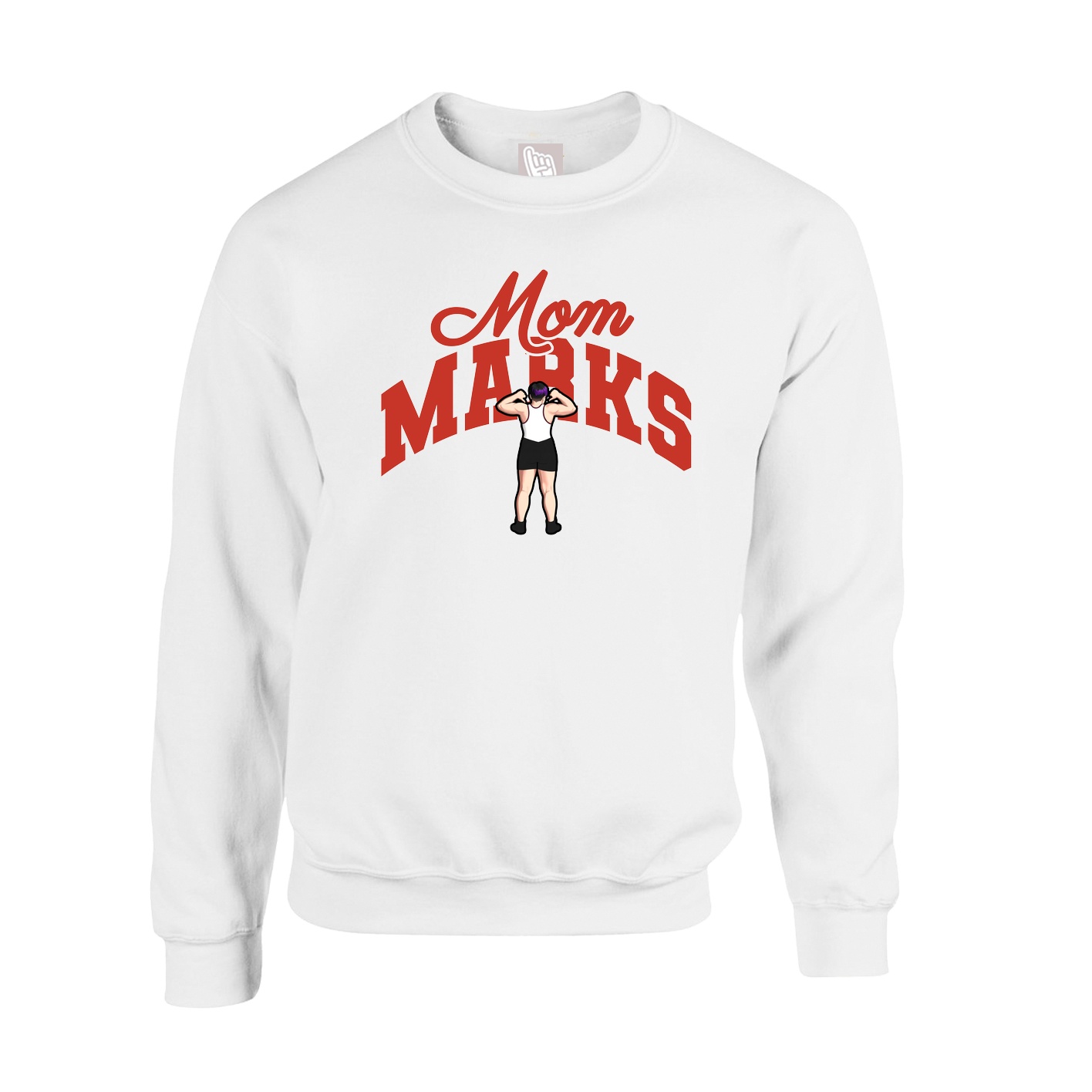 Fleece Crew — Mothers Day Arch in White