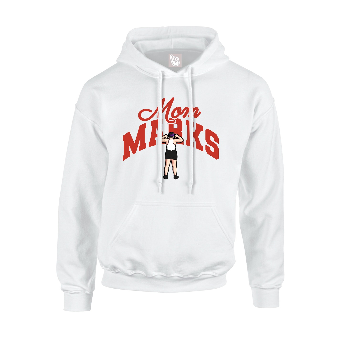 Youth Hoodie — Mothers Day Arch in White