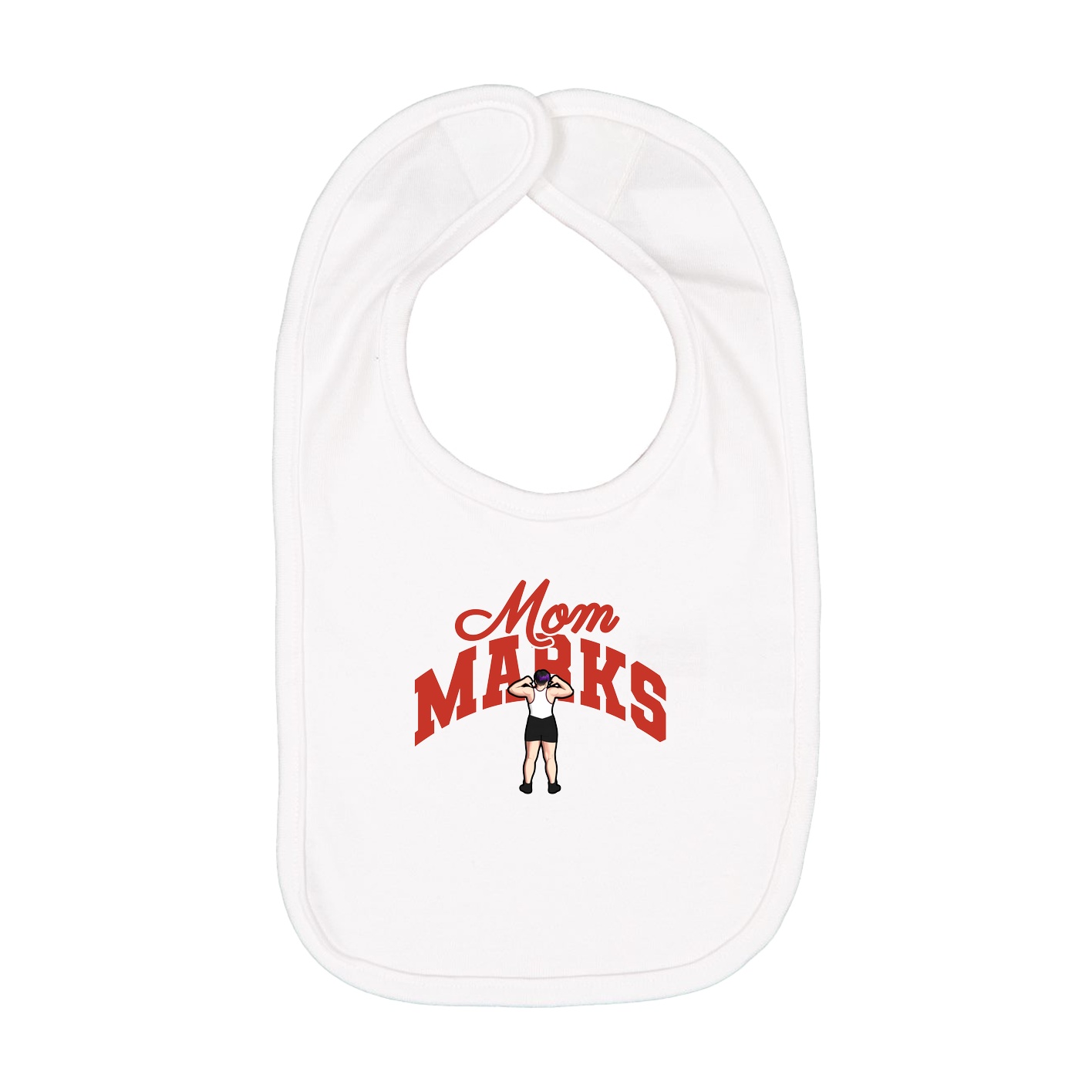 Infant Bib — Mothers Day Arch in White
